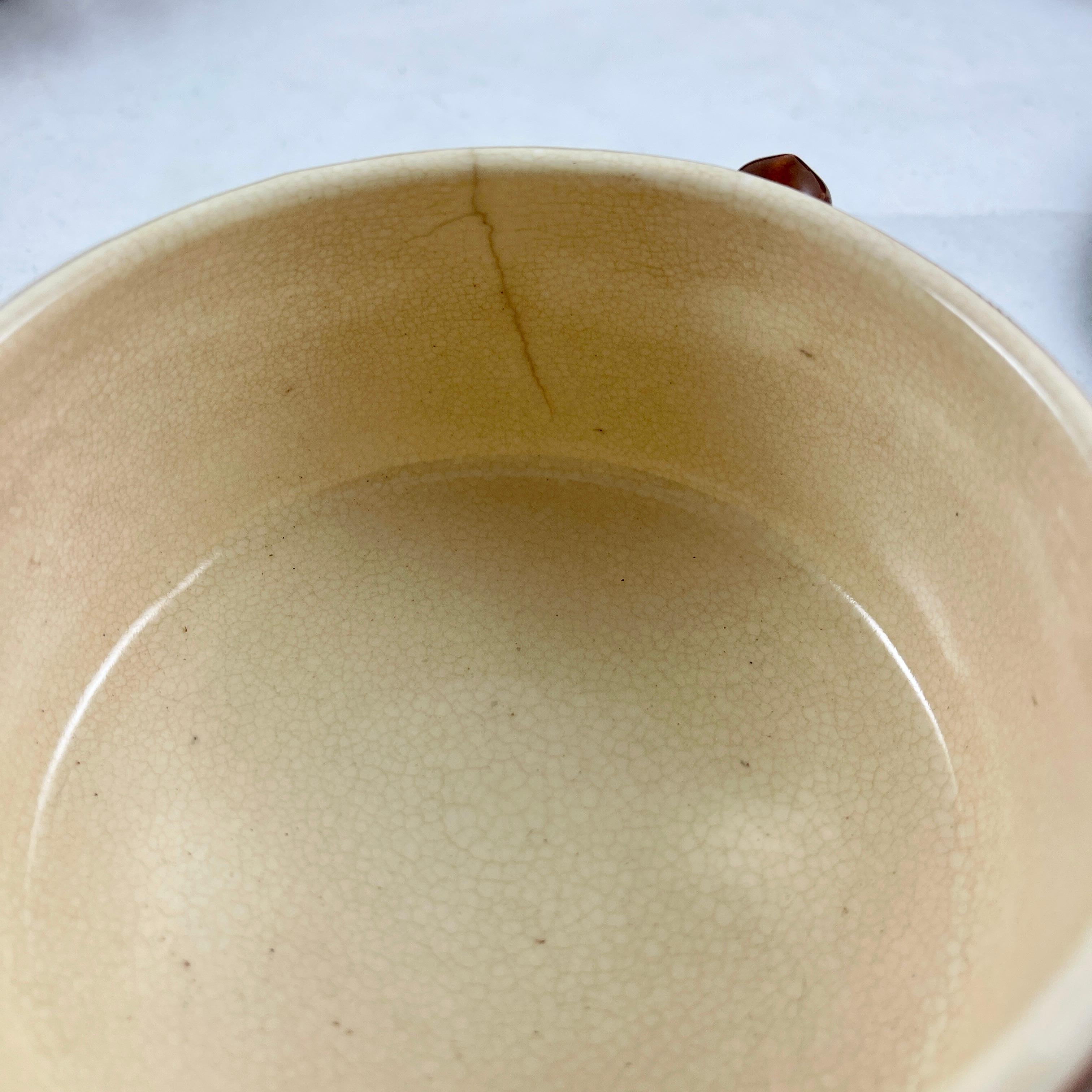 Mid-Century Pfaltzgraff Pottery Lidded Onion Soup Au Gratin Casseroles, Set/6 For Sale 1