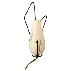 Philips-Wandleuchter aus Opalglas mit schwarzem Rahmen, Mid-Century, 1970er Jahre