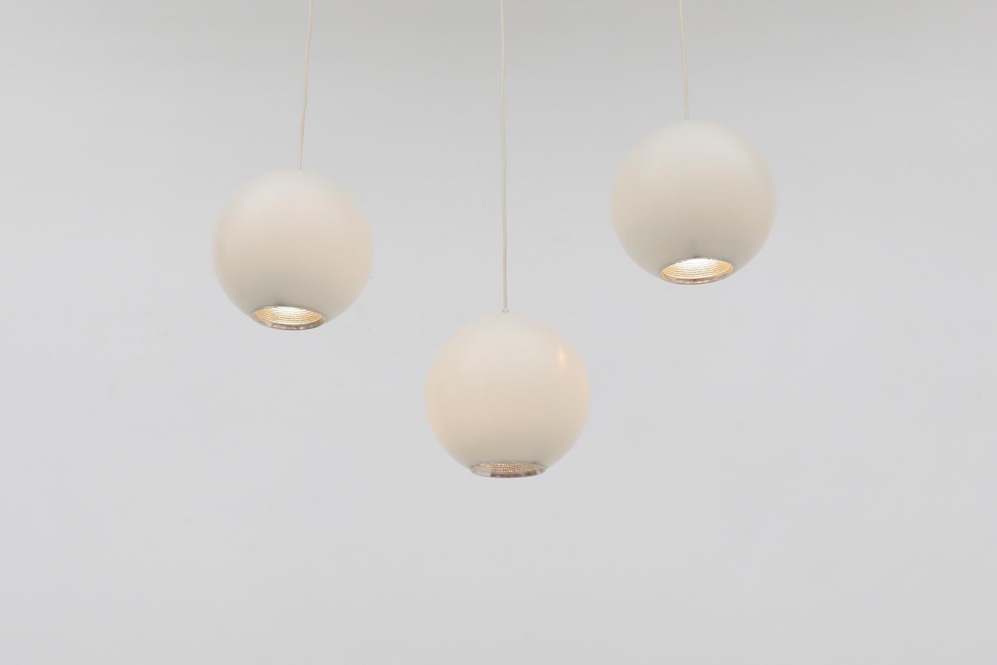 Mid-Century Philips Plexiglas Globe Pendant Lights For Sale 10