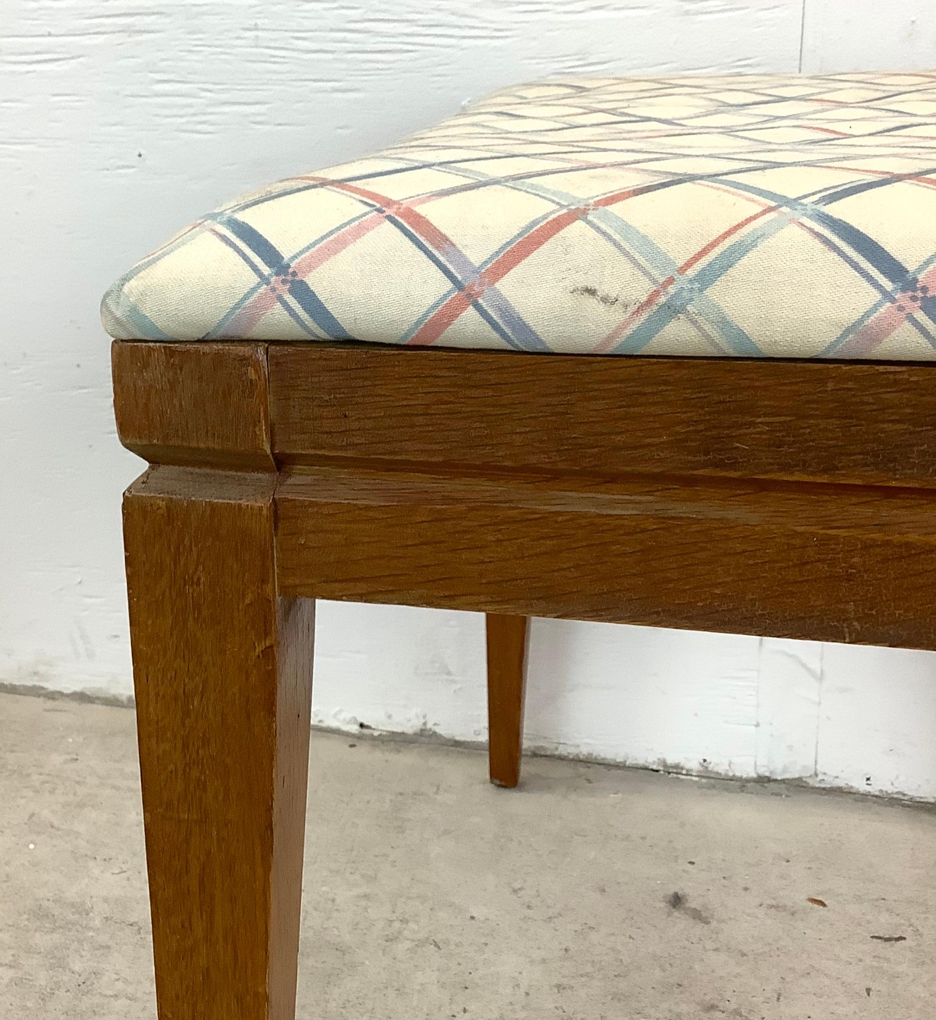 Mid-Century Piano Bench or Vanity Stool For Sale 1