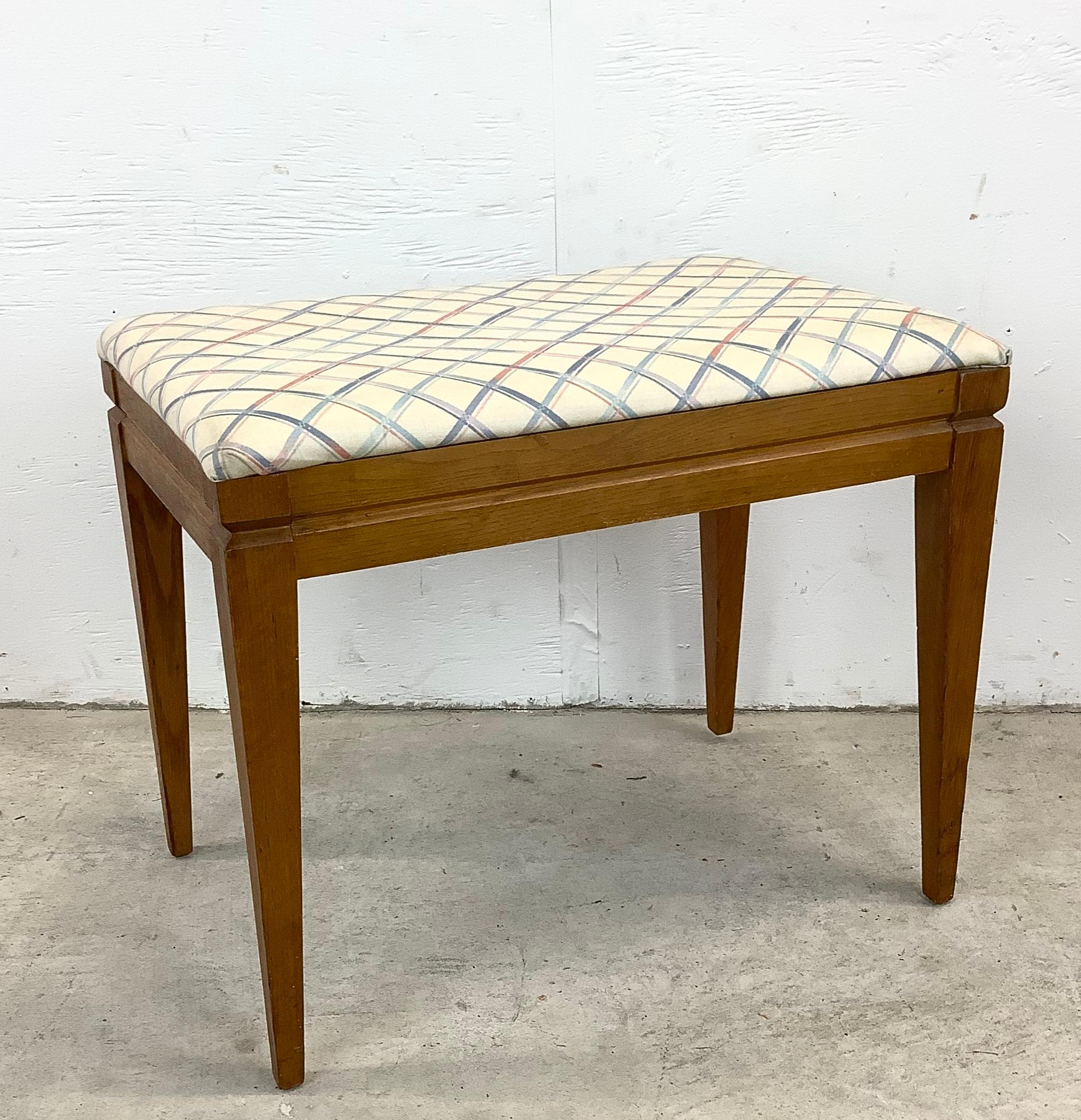 Other Mid-Century Piano Bench or Vanity Stool For Sale