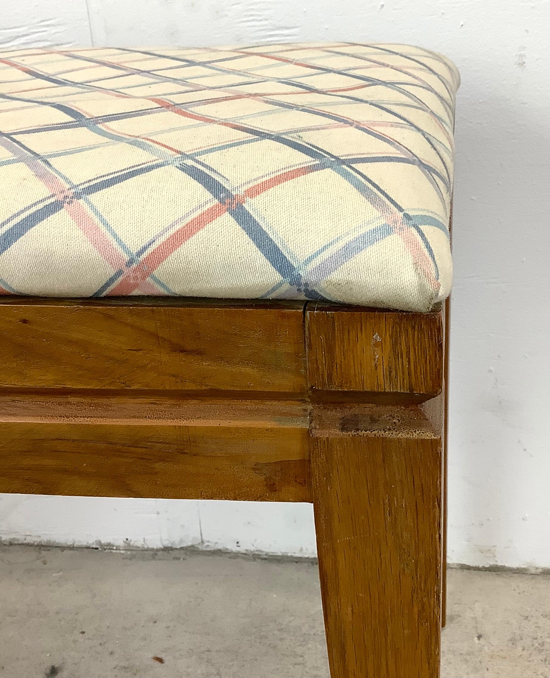 Mid-Century Piano Bench or Vanity Stool In Good Condition For Sale In Trenton, NJ