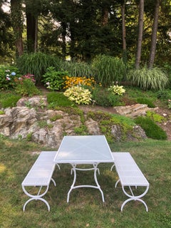 Mid Century Picnic Style Table and Benches