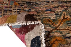 Midcentury Pictorial Chinese Handmade Wool Rug