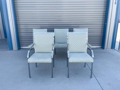 Midcentury Pierre Cardin Chrome Dining Chairs