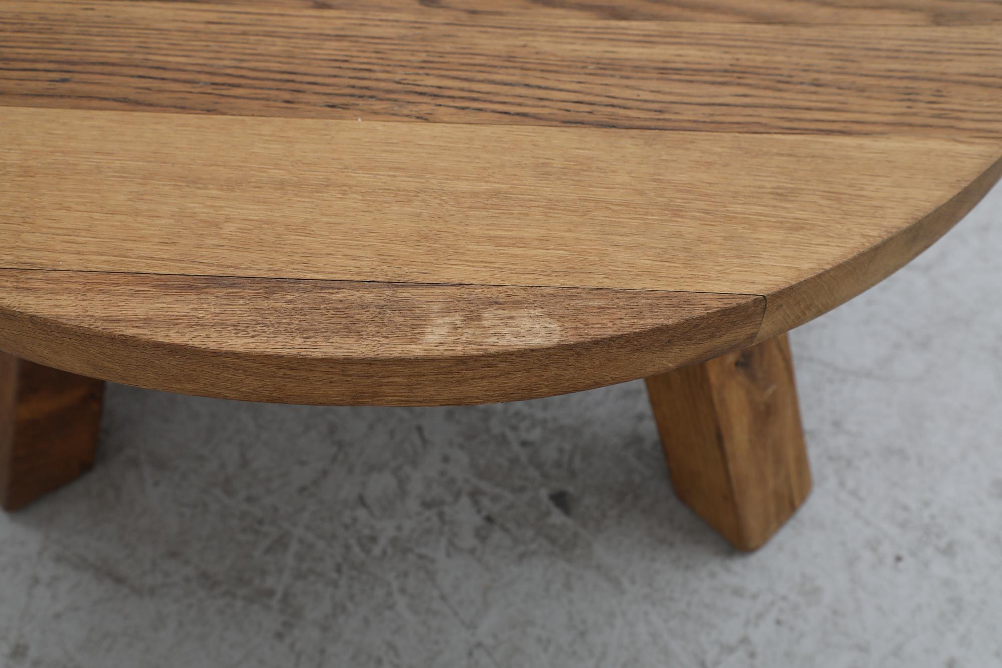 Mid-Century Pierre Chapo Inspired Brutalist Coffee Table For Sale 4
