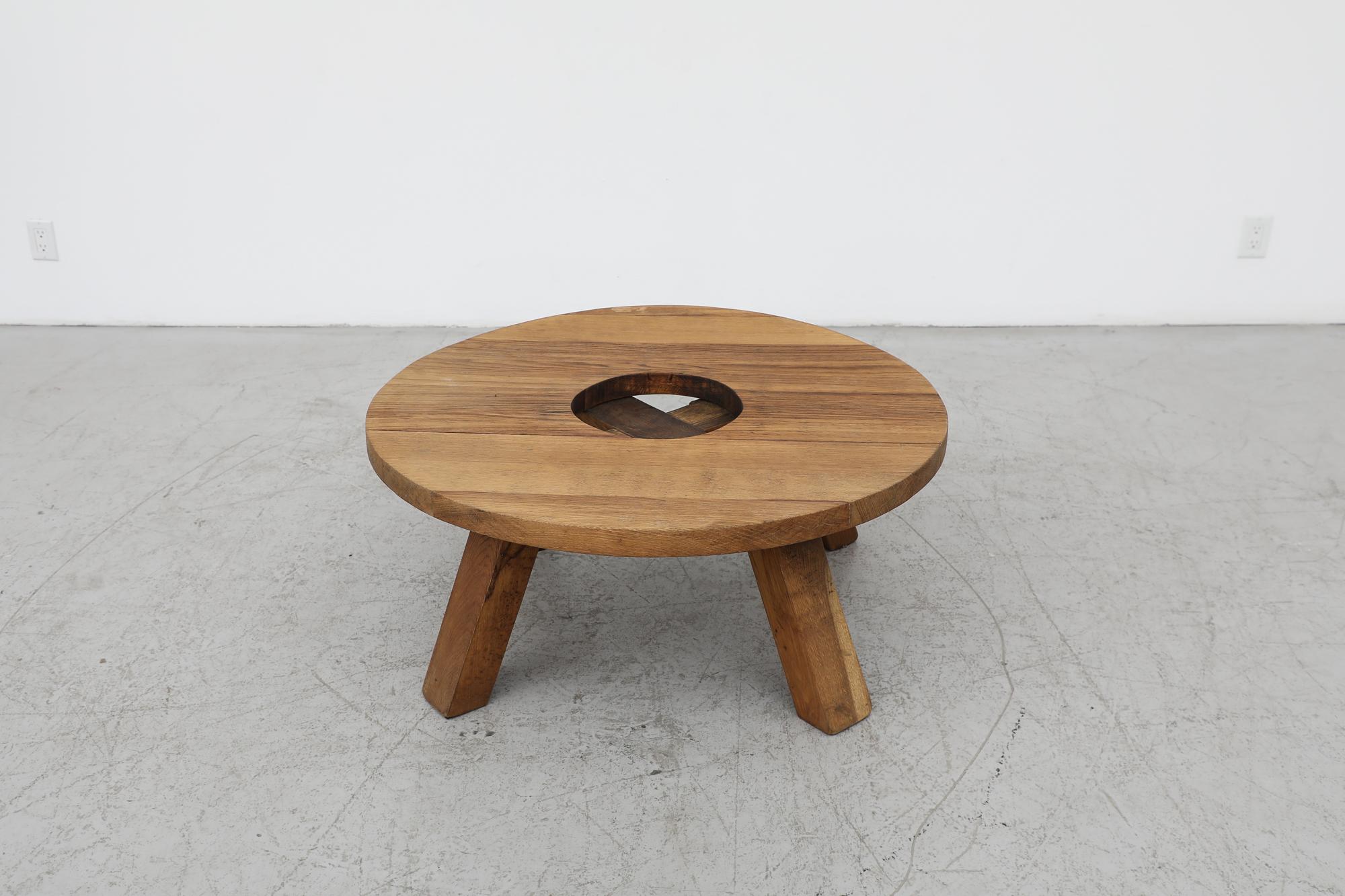 Dutch Mid-Century Pierre Chapo Inspired Brutalist Coffee Table For Sale