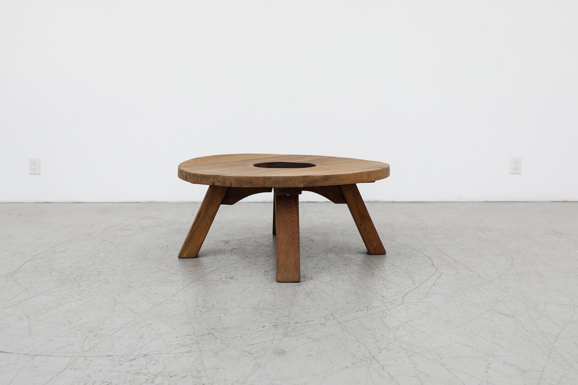 Early 17th Century Mid-Century Pierre Chapo Inspired Brutalist Coffee Table For Sale