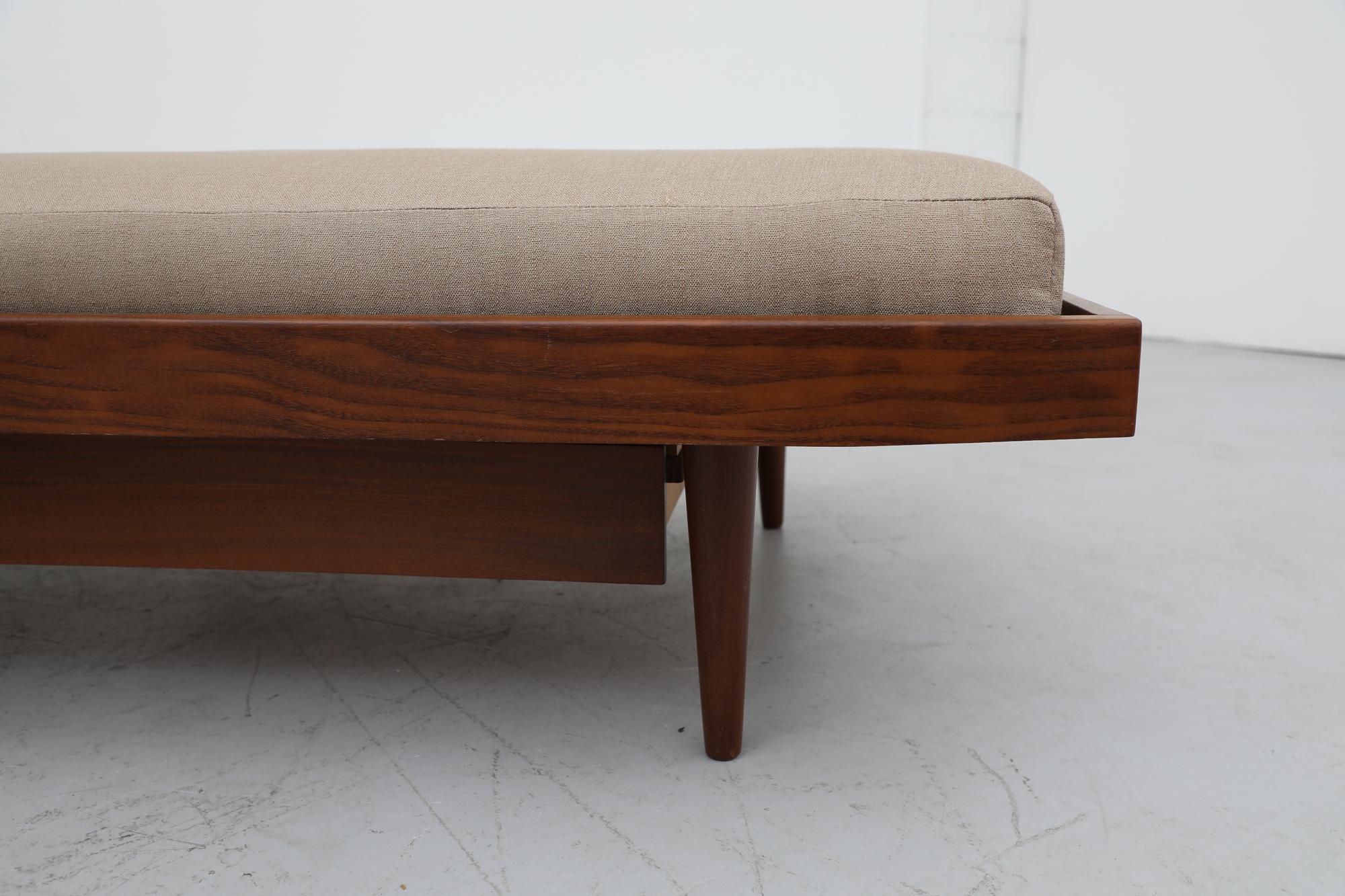 Midcentury Pierre Chapo Inspired Teak Daybed with Storage Drawers 9