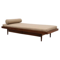 Midcentury Pierre Chapo Inspired Teak Daybed with Storage Drawers