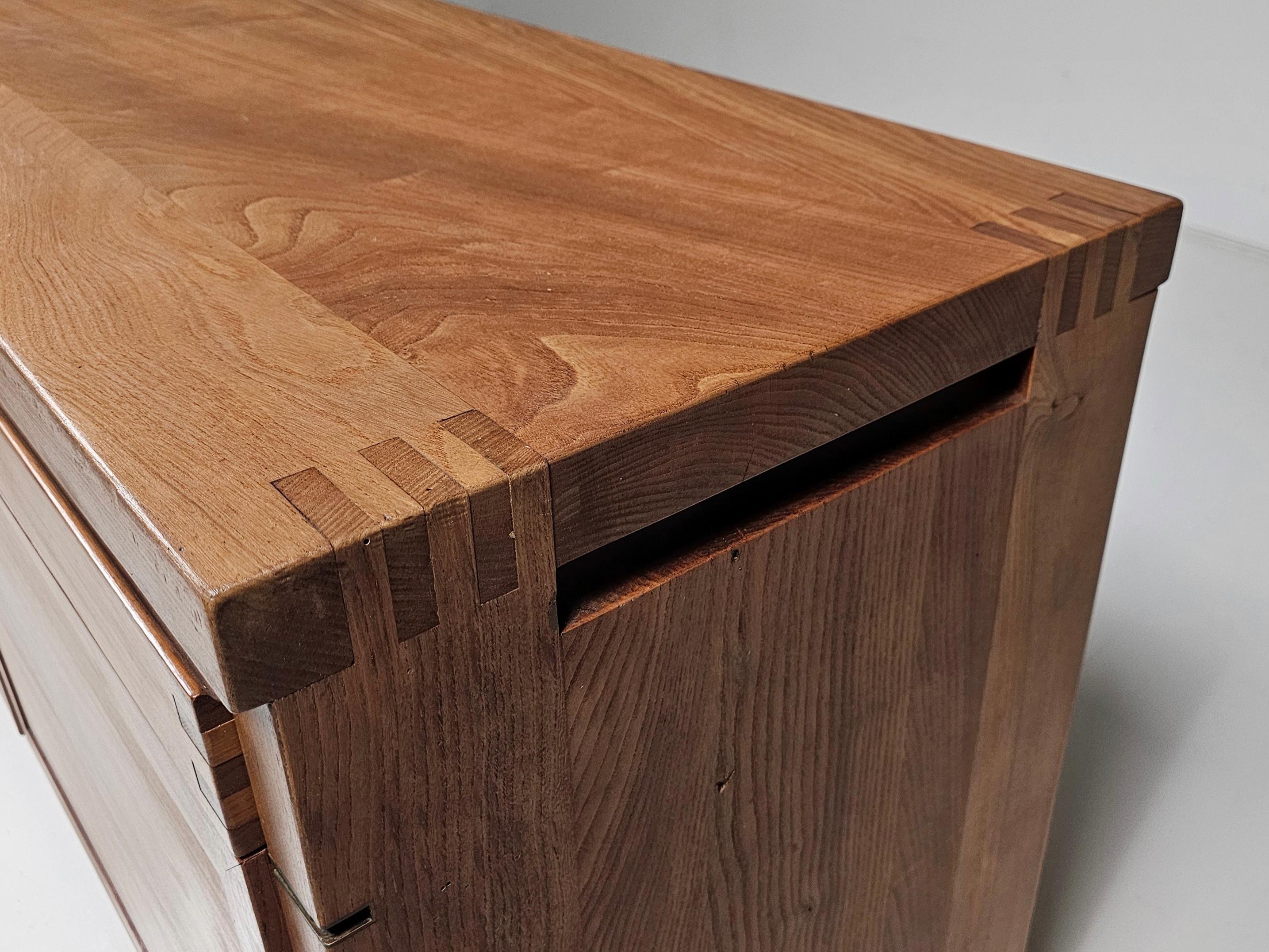 Mid-Century Pierre Chapo R08 Sideboard in Solid Elm, 1960s 6