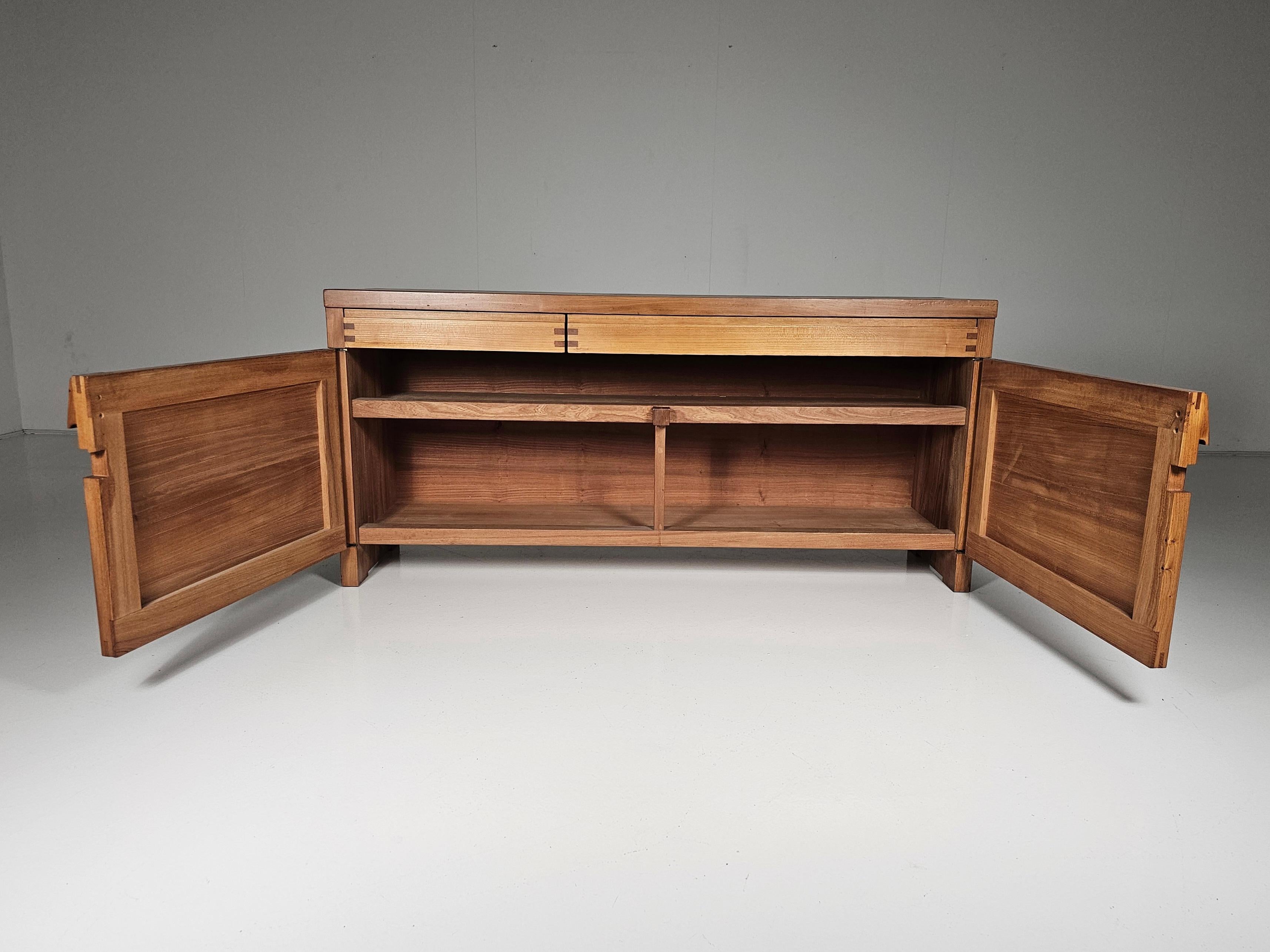 Mid-Century Pierre Chapo R08 Sideboard in Solid Elm, 1960s 2