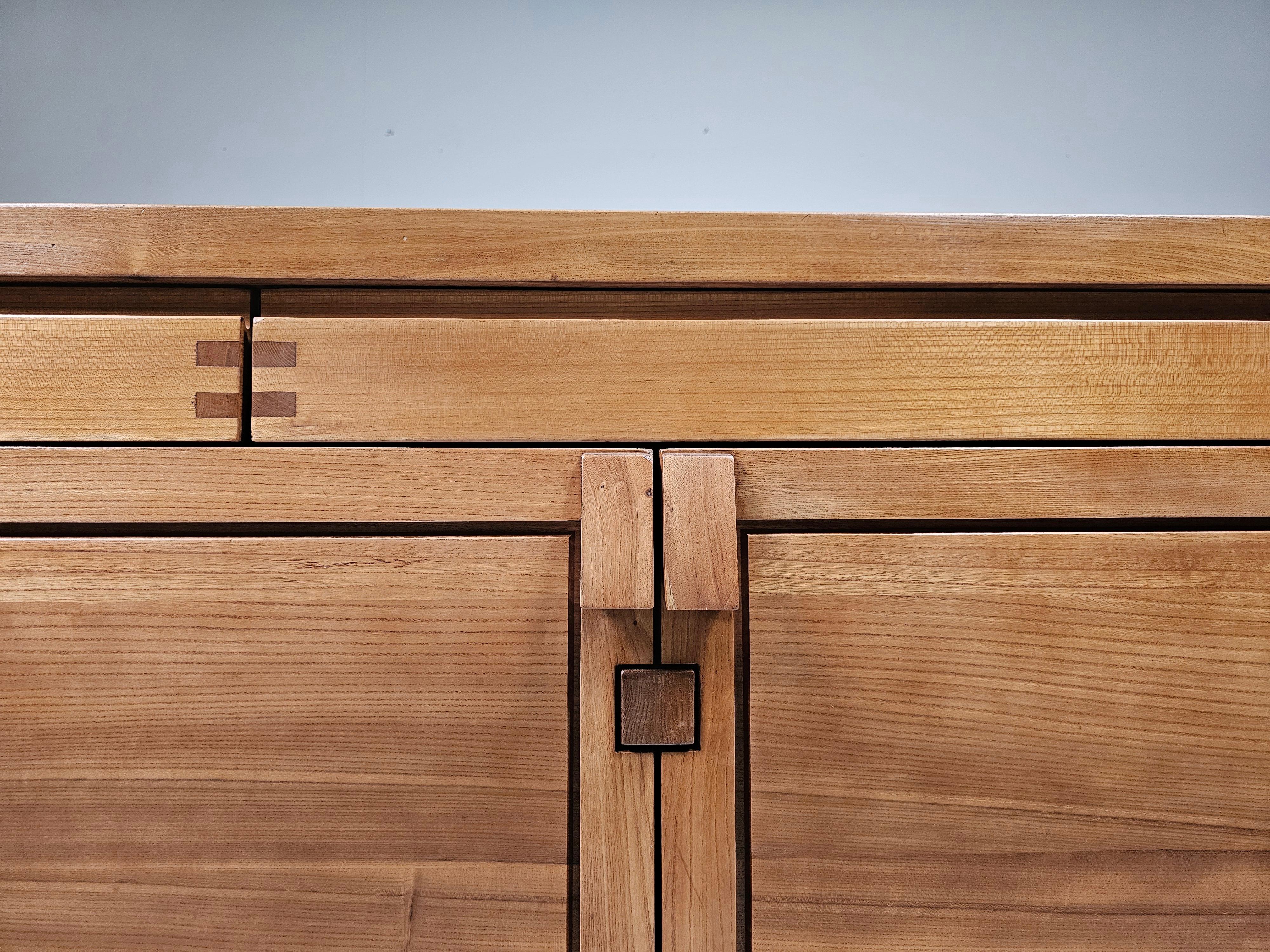 Mid-Century Pierre Chapo R08 Sideboard in Solid Elm, 1960s 3