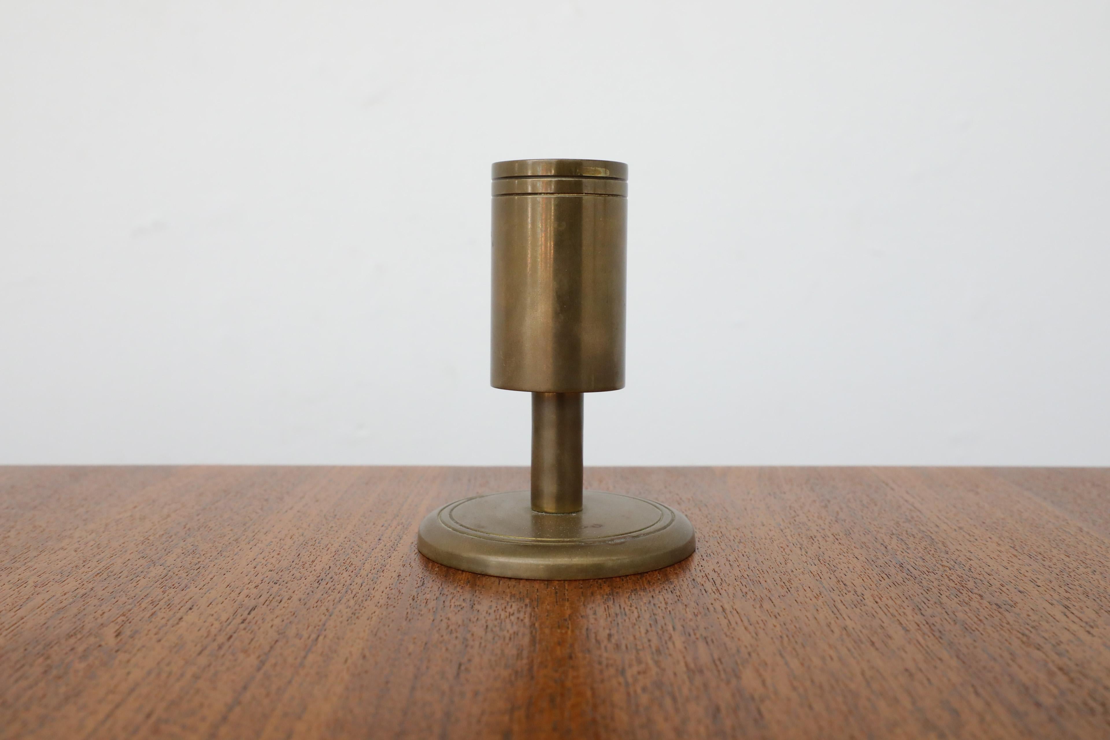 Mid-Century Pierre Forsell Style Bronze Candlestick Holder by Dantorp 4