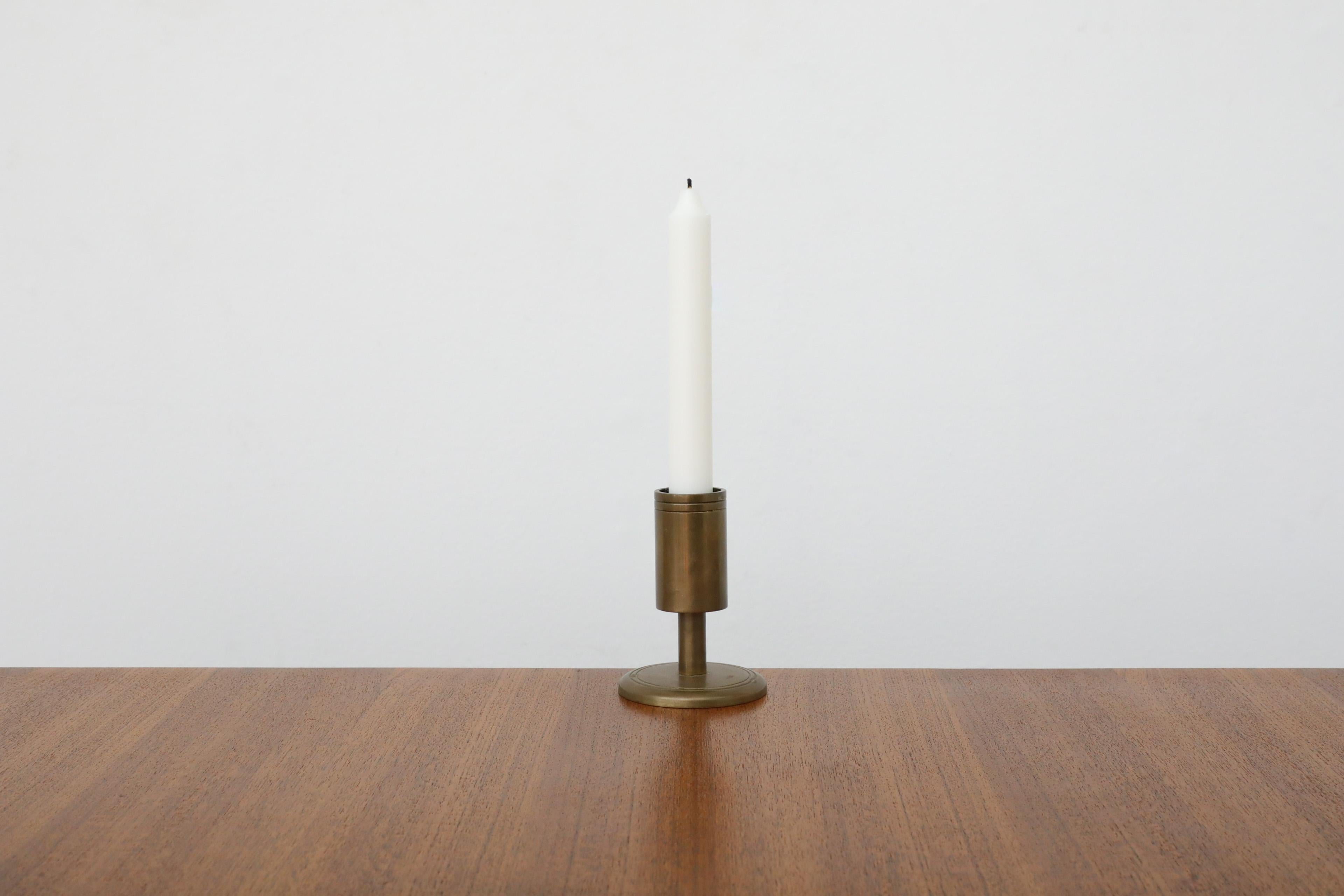 Mid-20th Century Mid-Century Pierre Forsell Style Bronze Candlestick Holder by Dantorp