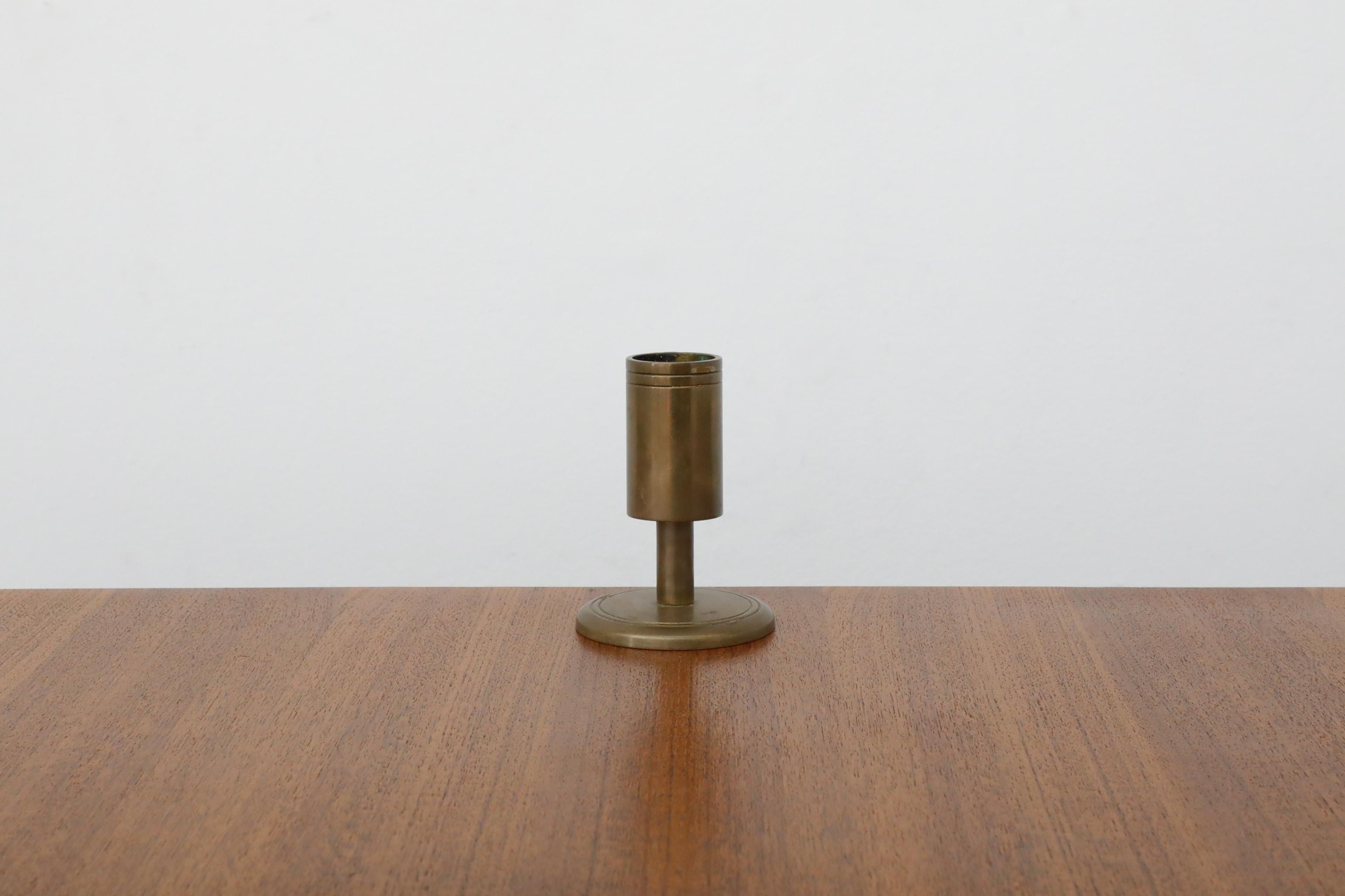 Mid-Century Pierre Forsell Style Bronze Candlestick Holder by Dantorp 1