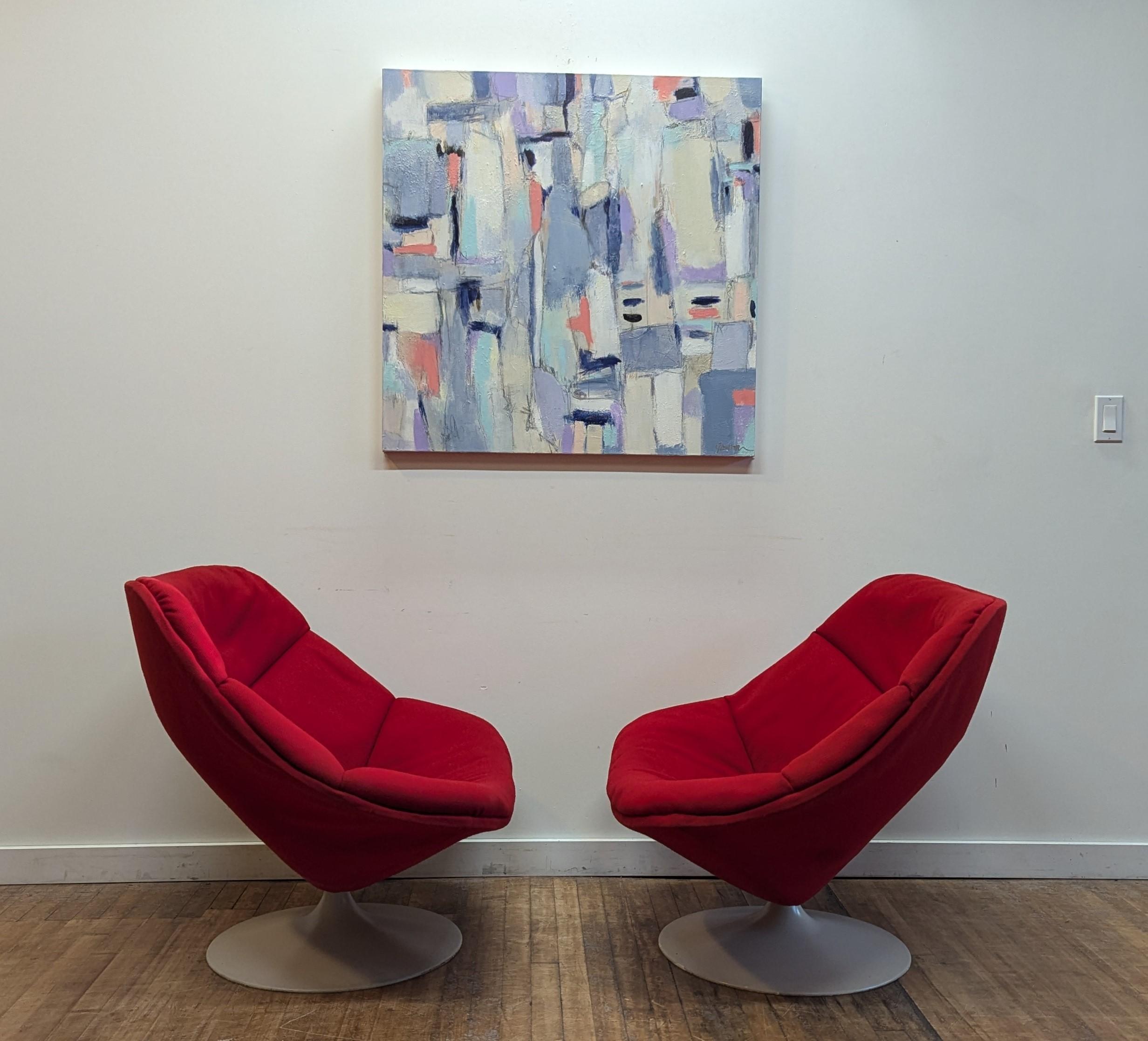Fauteuils pivotants du milieu du siècle Pierre Paulin F557 pour Artifort en vente 1