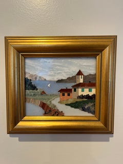 Mid Century Pietra Dura Framed Artwork, Florence, Italy, circa 1960