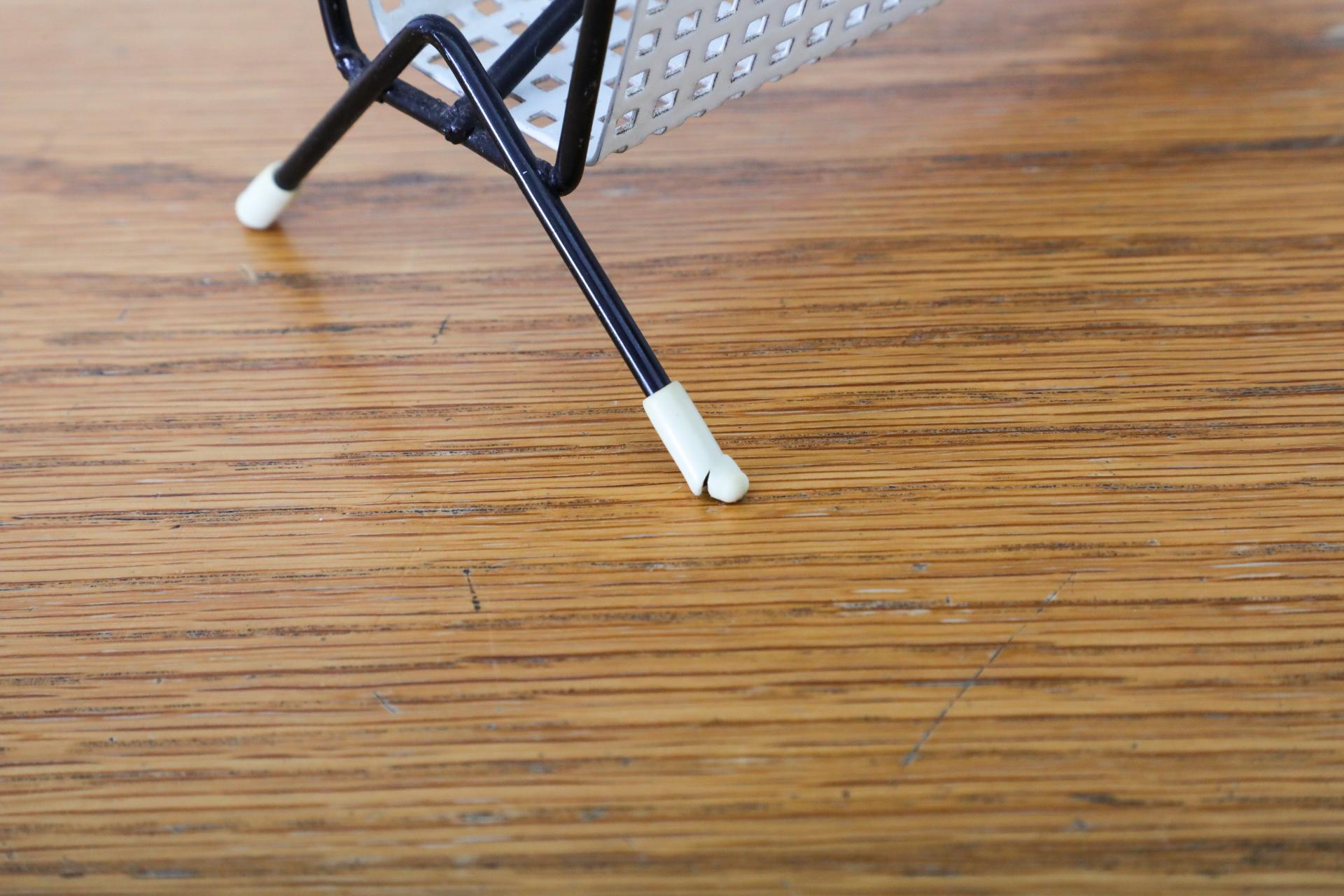 Mid-Century Pilastro White Perforated Card Holder 3