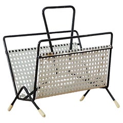 Mid-Century Pilastro White Perforated Card Holder