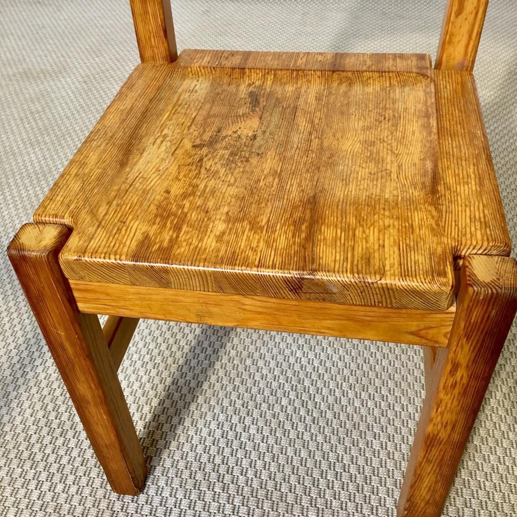 Midcentury Pine Chair by Ilmari Tapiovaara for Laukaan Puu Oy, Finland, 1960s For Sale 8