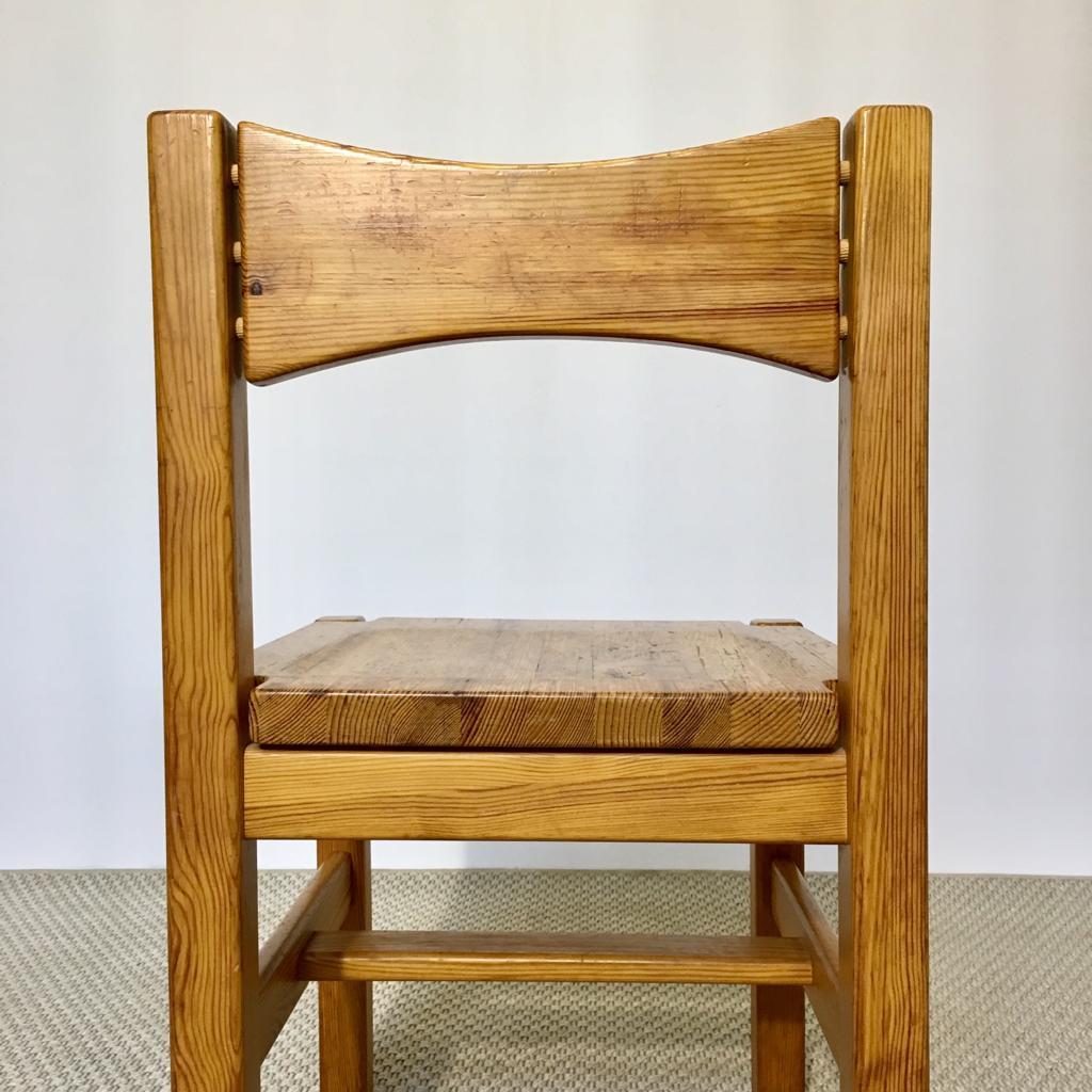Midcentury Pine Chair by Ilmari Tapiovaara for Laukaan Puu Oy, Finland, 1960s For Sale 2