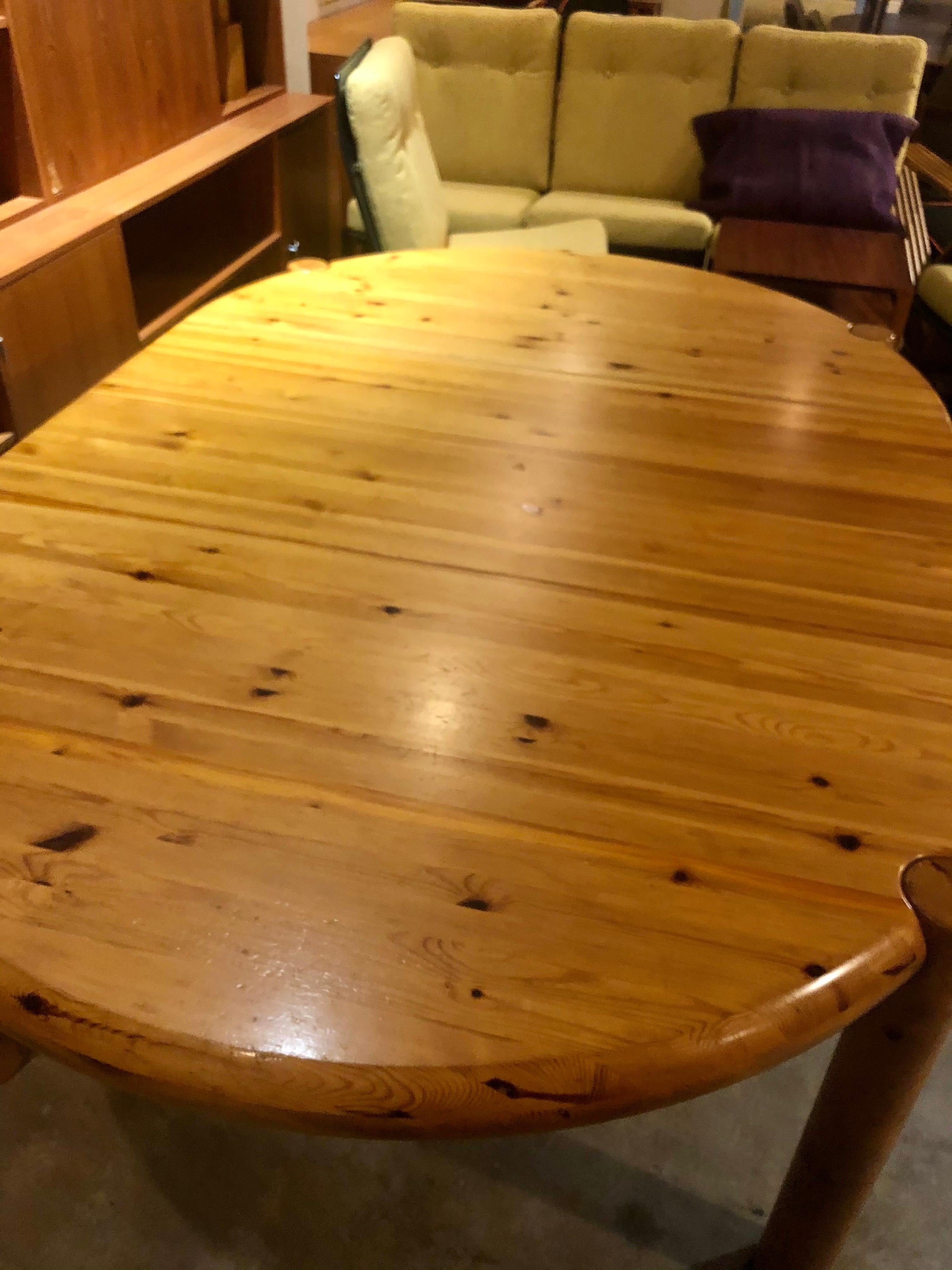 Mid-Century Pine Dining Table by Rainer Daumiller 5