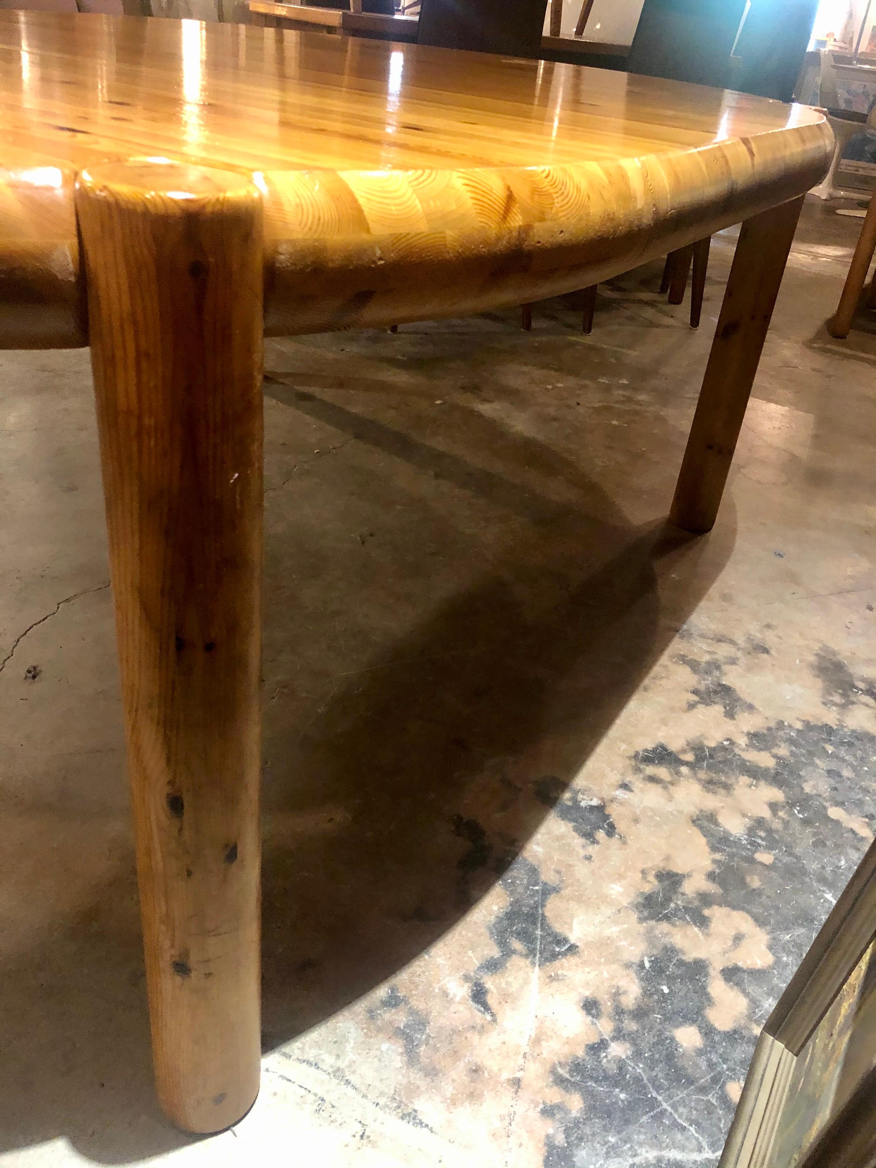 Mid-Century Pine Dining Table by Rainer Daumiller In Good Condition In San Antonio, TX