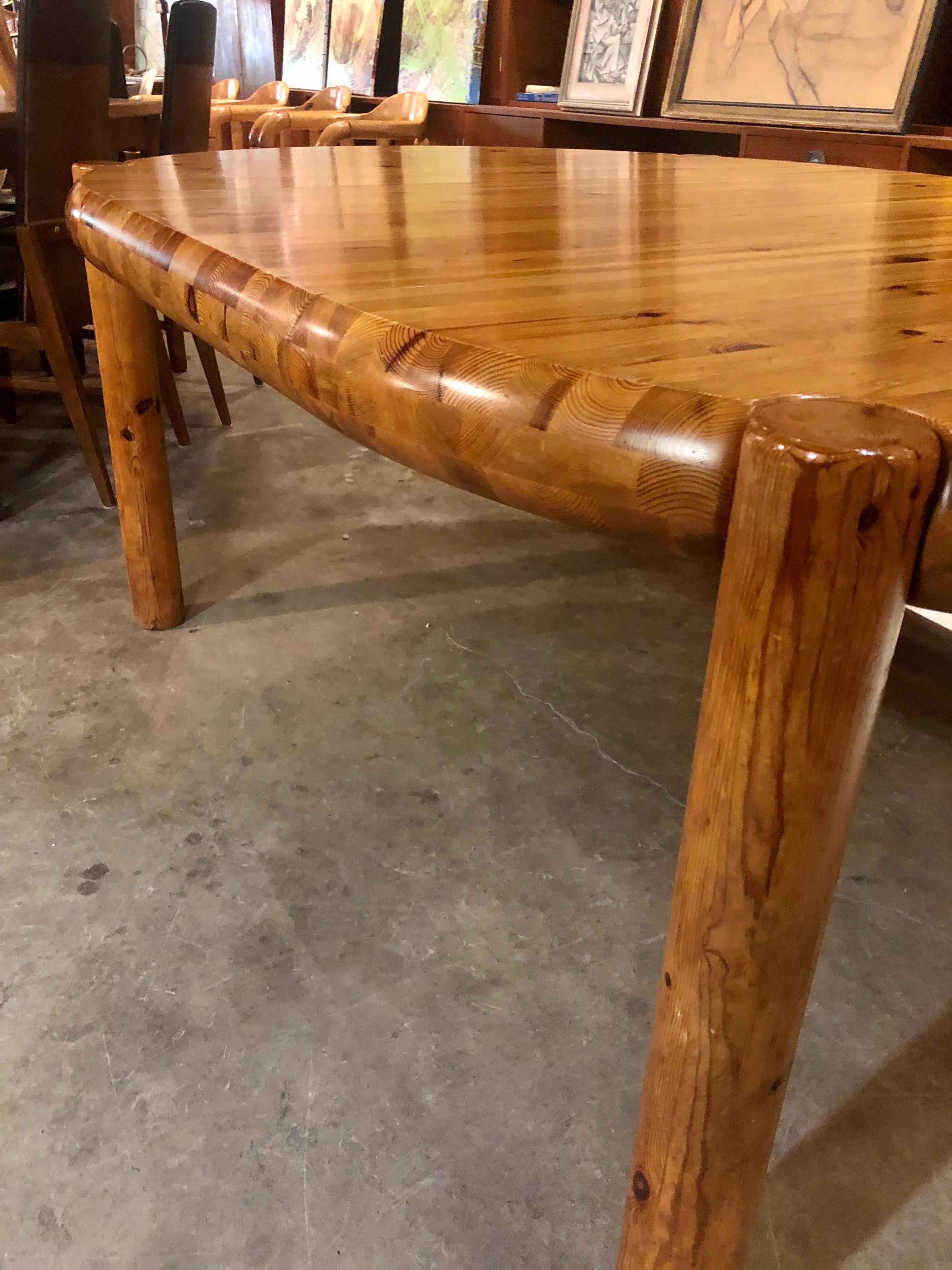 20th Century Mid-Century Pine Dining Table by Rainer Daumiller