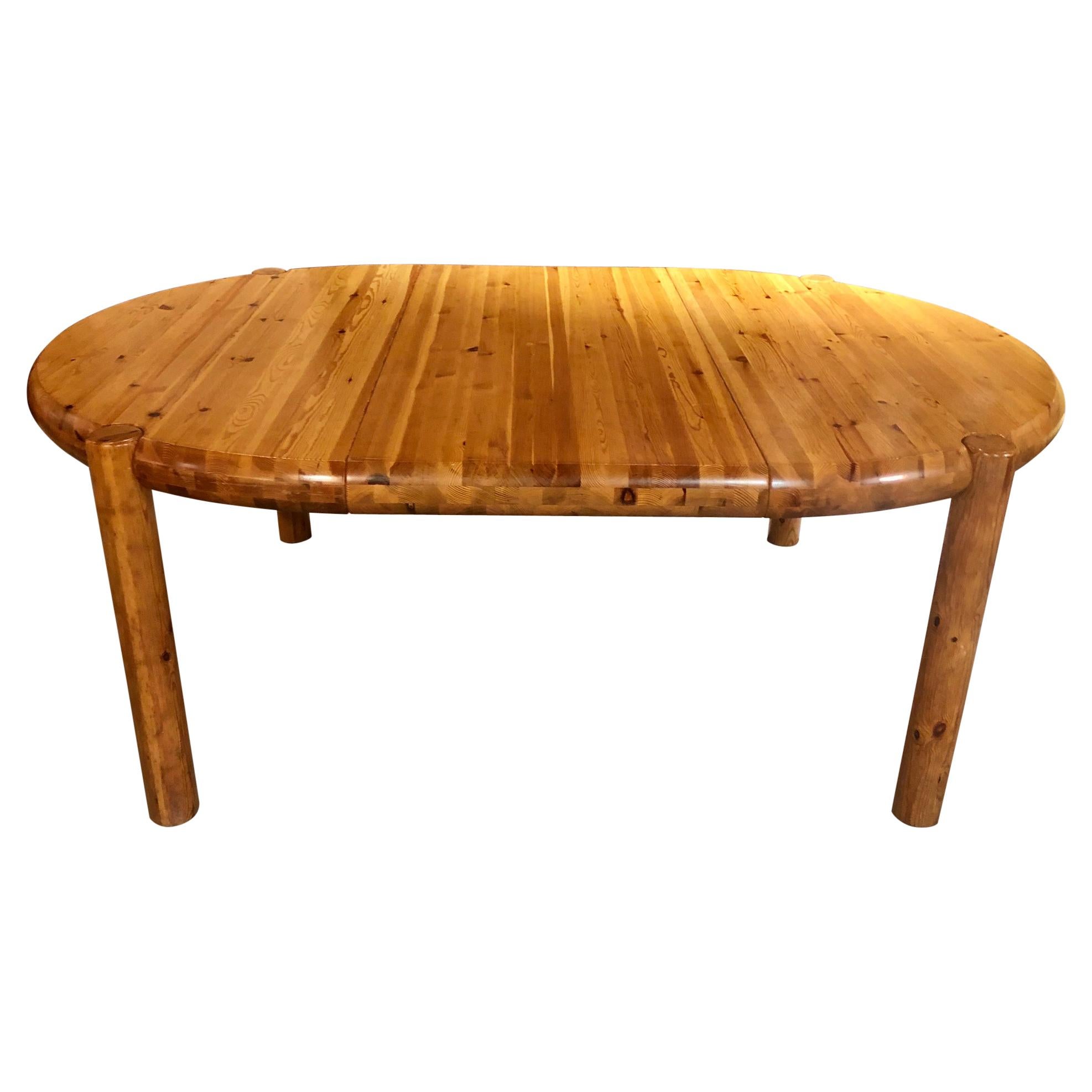 Mid-Century Pine Dining Table by Rainer Daumiller