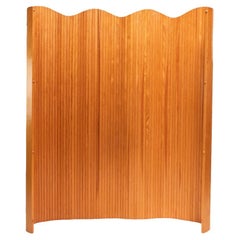 Mid Century Pine French Room Divider Screen