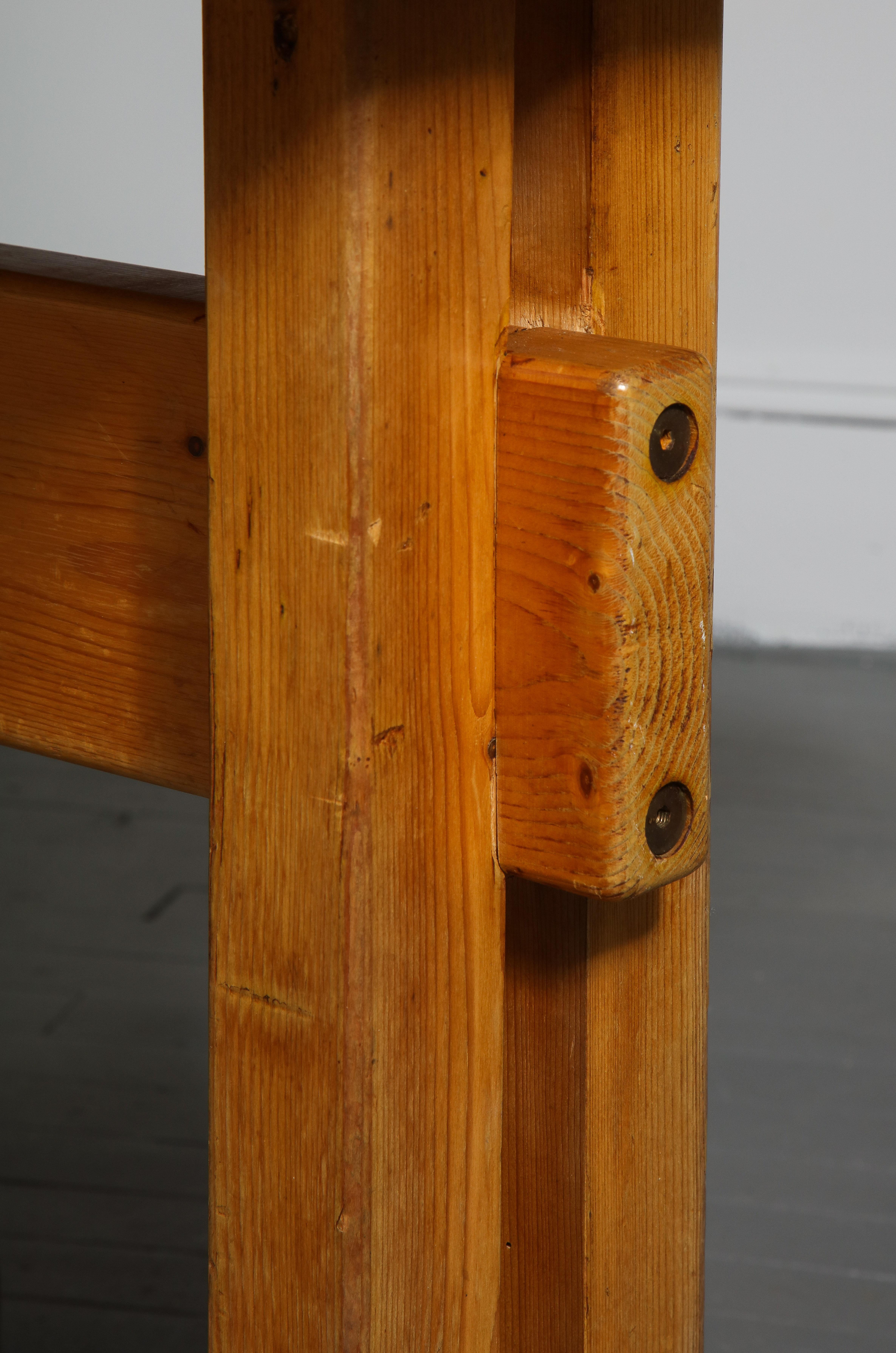 Mid-Century Pine Les Arcs Table by Charlotte Perriand, France, c. 1960s 4