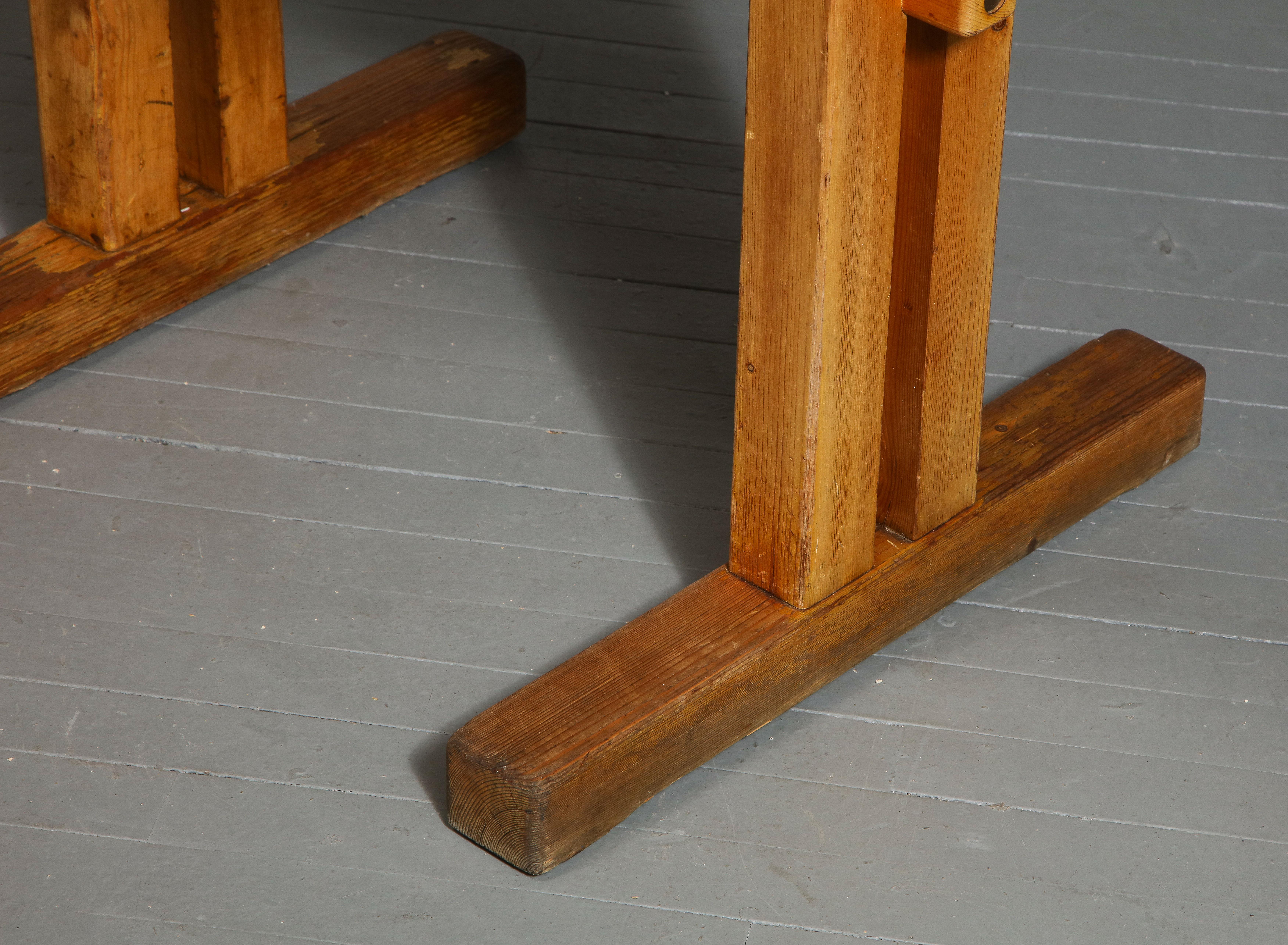Mid-Century Pine Les Arcs Table by Charlotte Perriand, France, c. 1960s 5