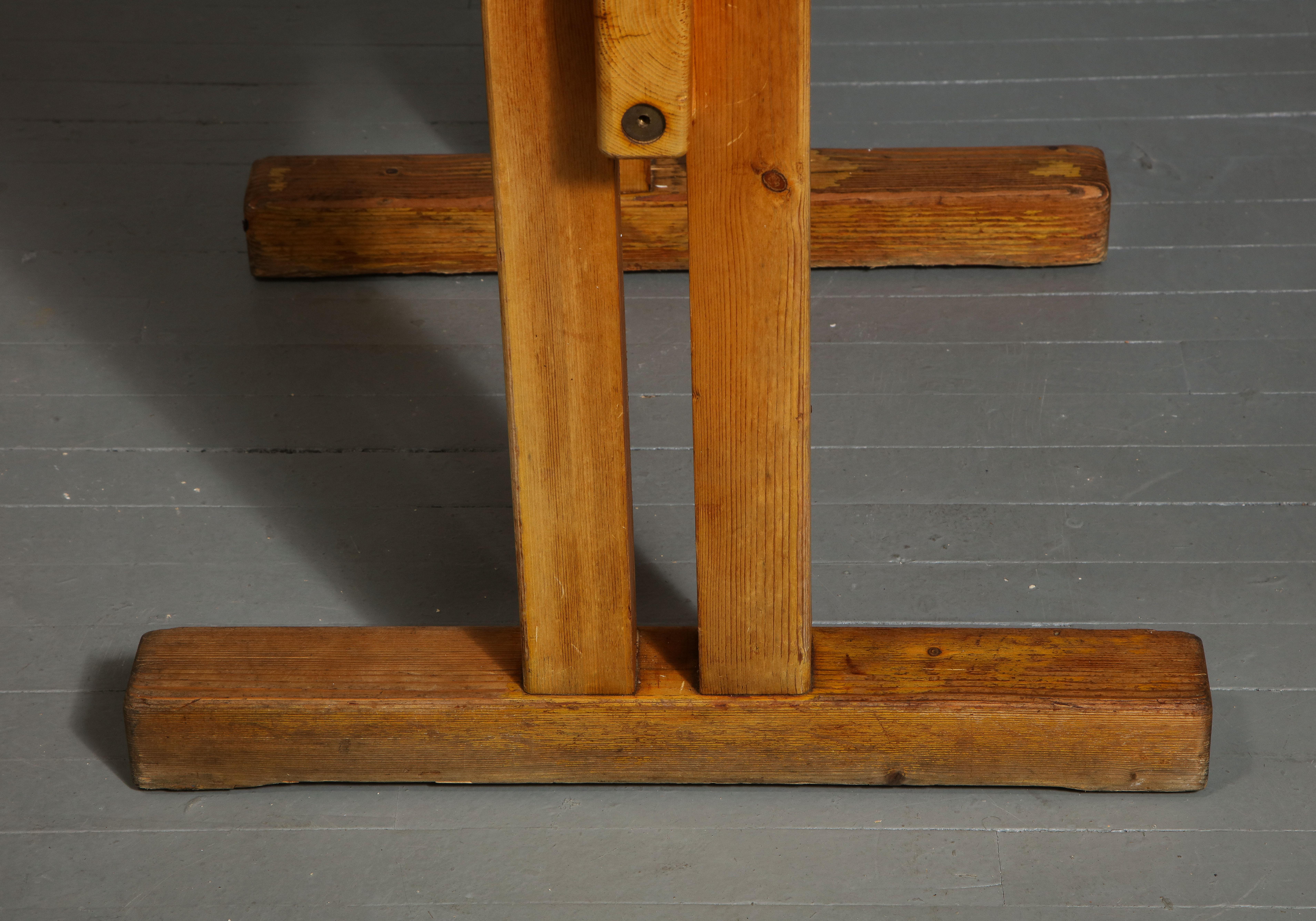 Mid-Century Pine Les Arcs Table by Charlotte Perriand, France, c. 1960s 2