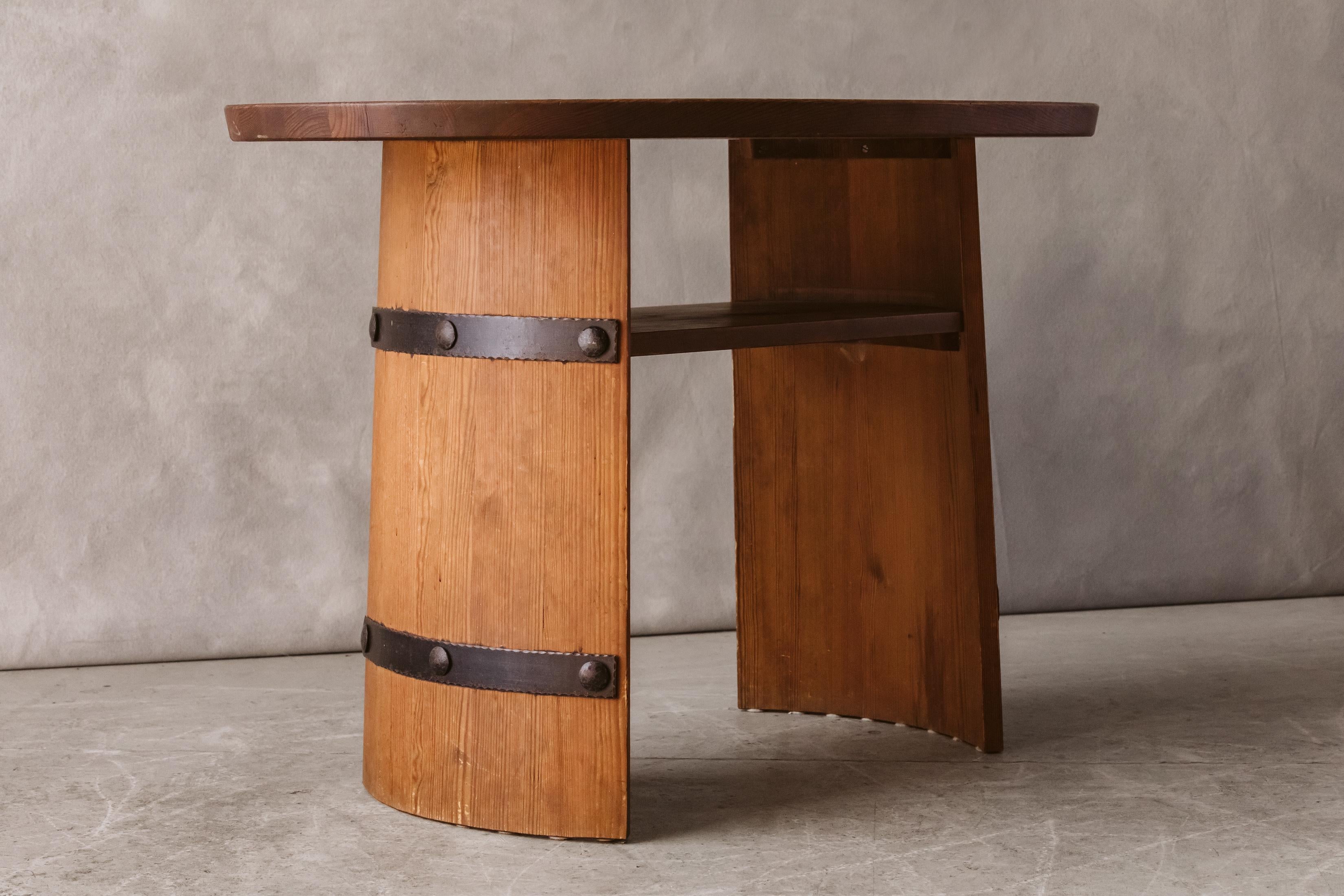 European Mid Century Pine Table From Sweden, Circa 1950 For Sale