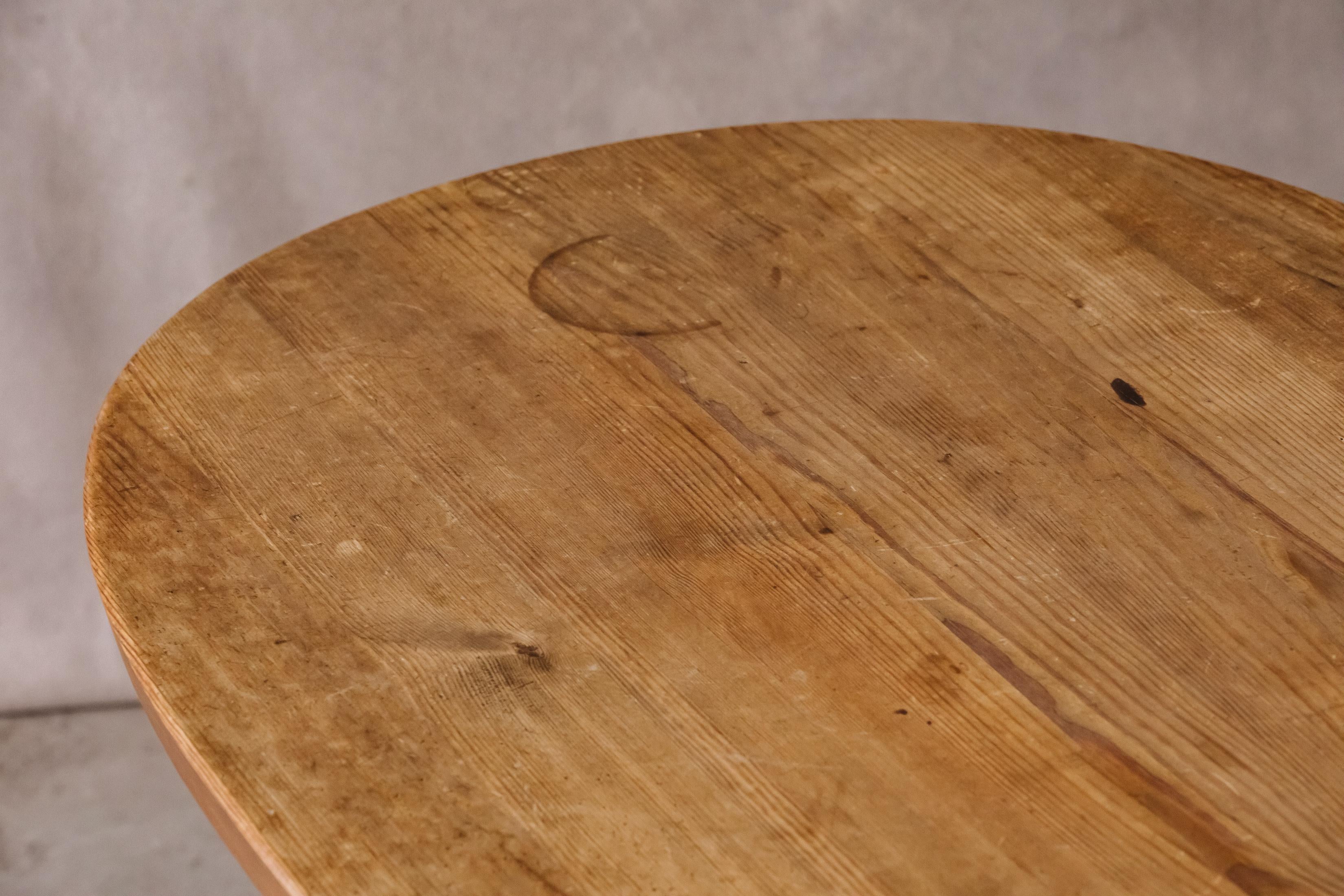 Mid-20th Century Mid Century Pine Table From Sweden, Circa 1950 For Sale