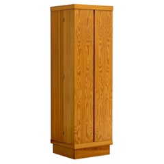 Armario zapatero de madera de pino de mediados de siglo, años 70