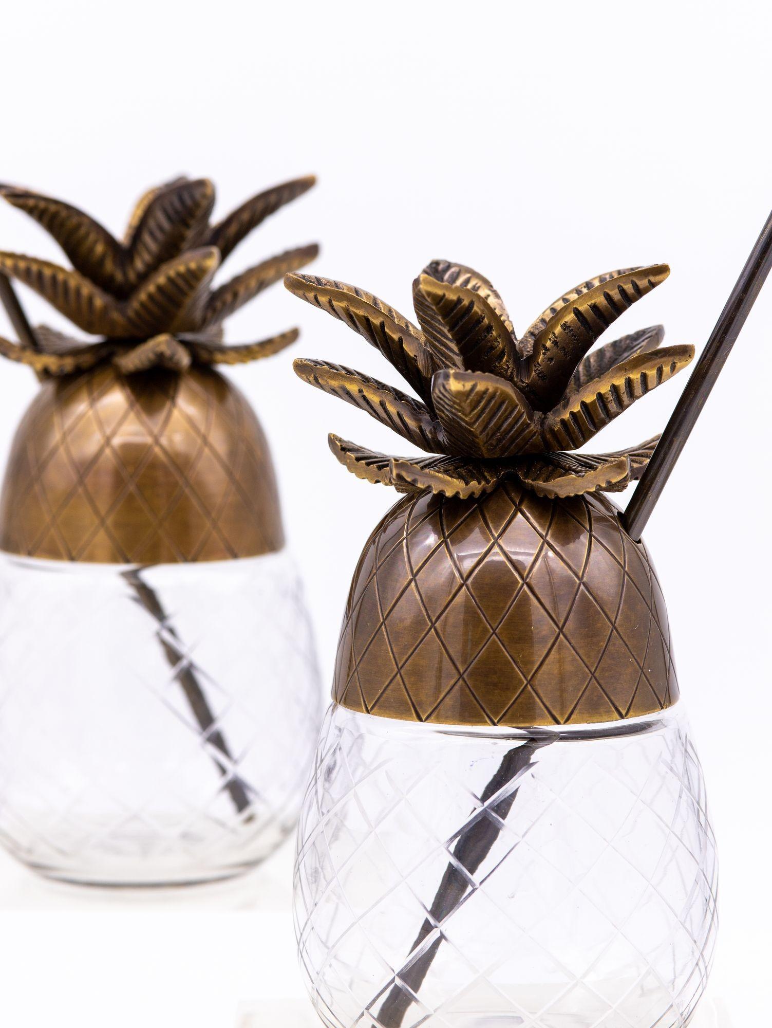 Mid Century Pineapple Cocktail Jars, Set of 2 at 1stDibs vintage pineapple glasses, mid