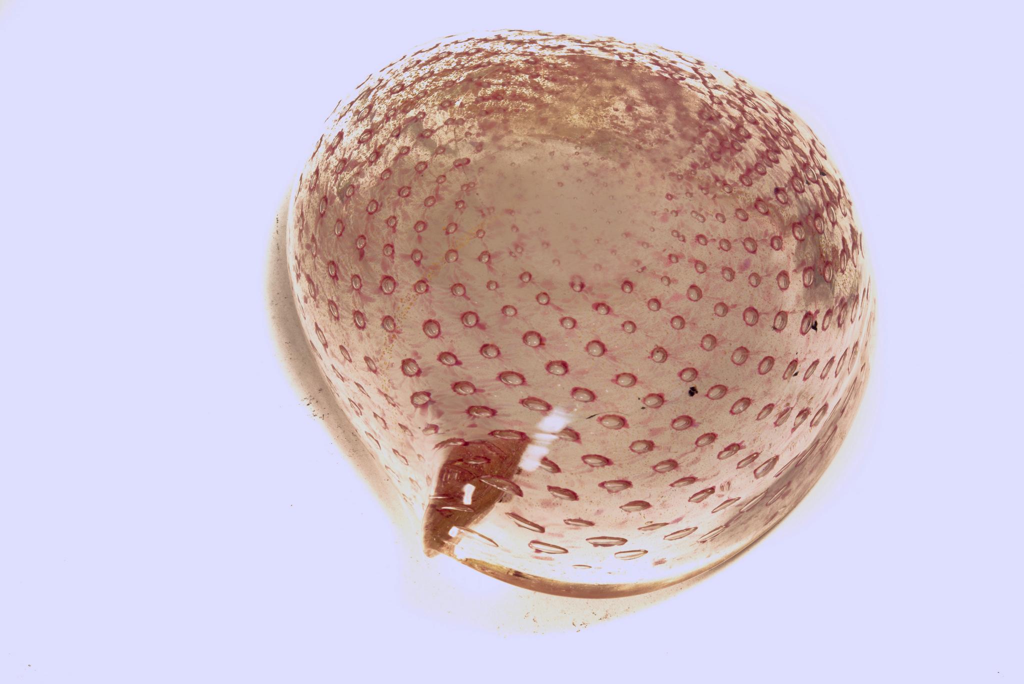Mid Century Seguso Pink Glass Bowl Murano  2