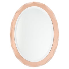 Retro Mid-Century Pink Italian Mirror
