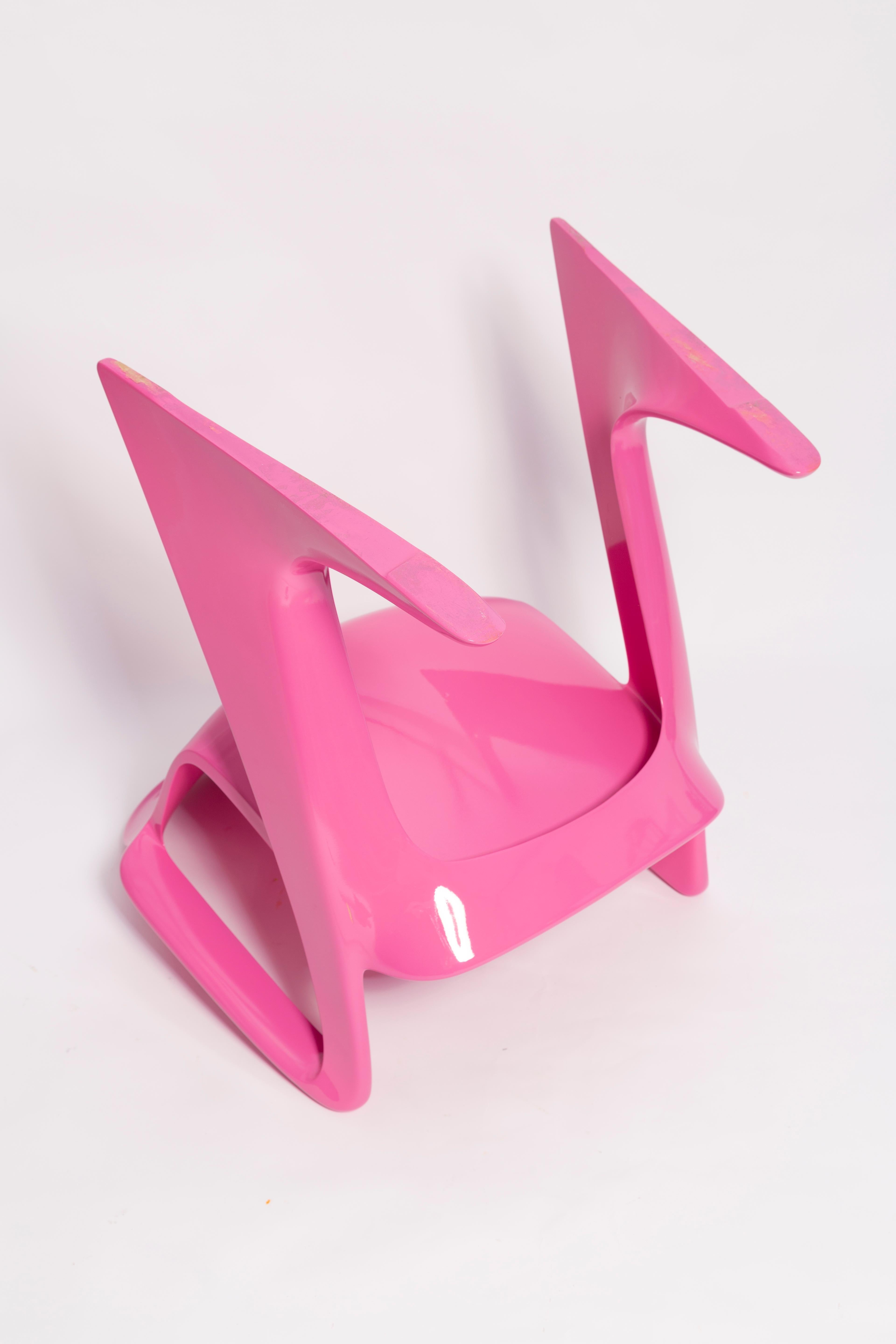 Mid Century Pink Kangaroo Chair Designed by Ernst Moeckl, Germany, 1968 For Sale 5
