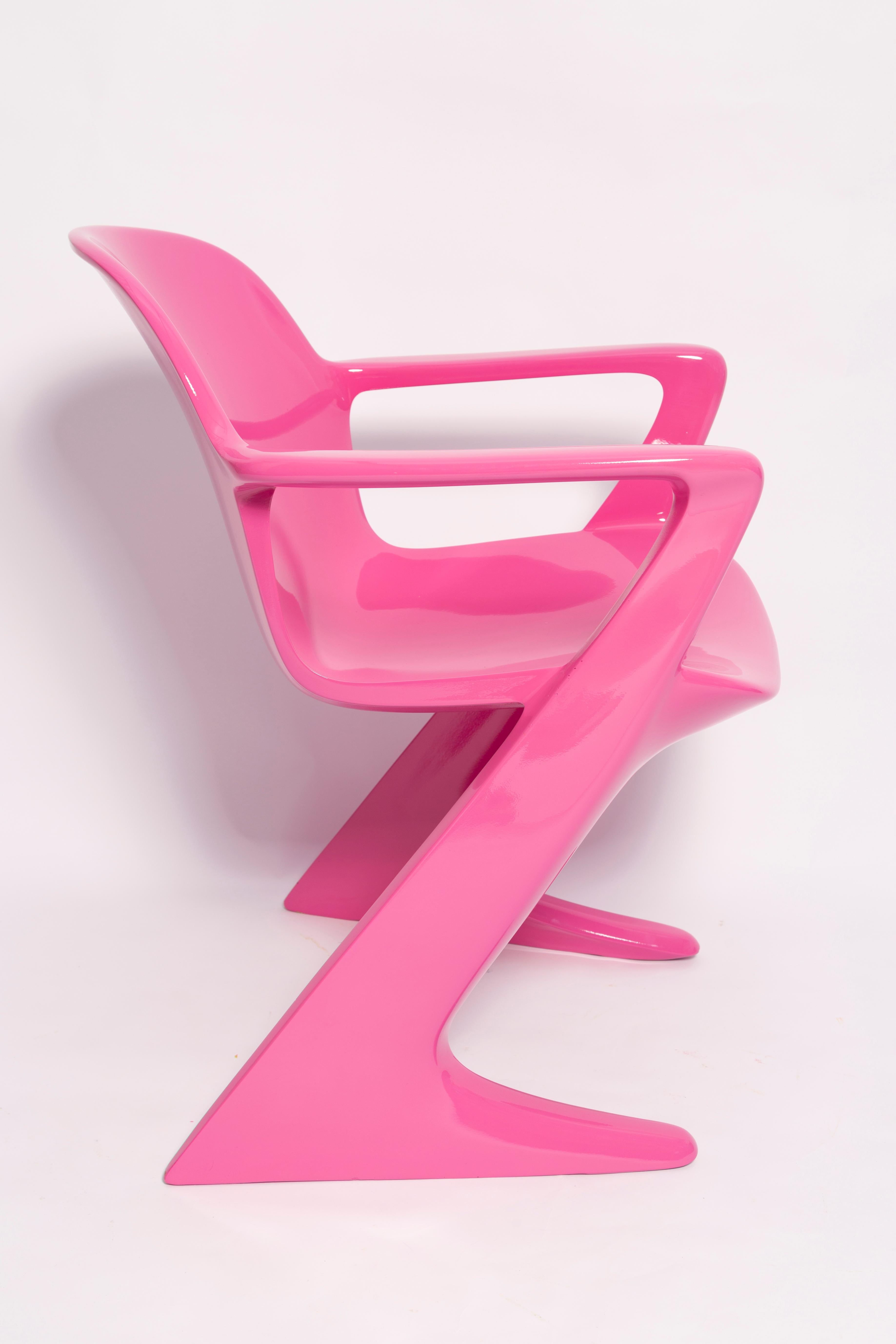 20th Century Mid Century Pink Kangaroo Chair Designed by Ernst Moeckl, Germany, 1968 For Sale