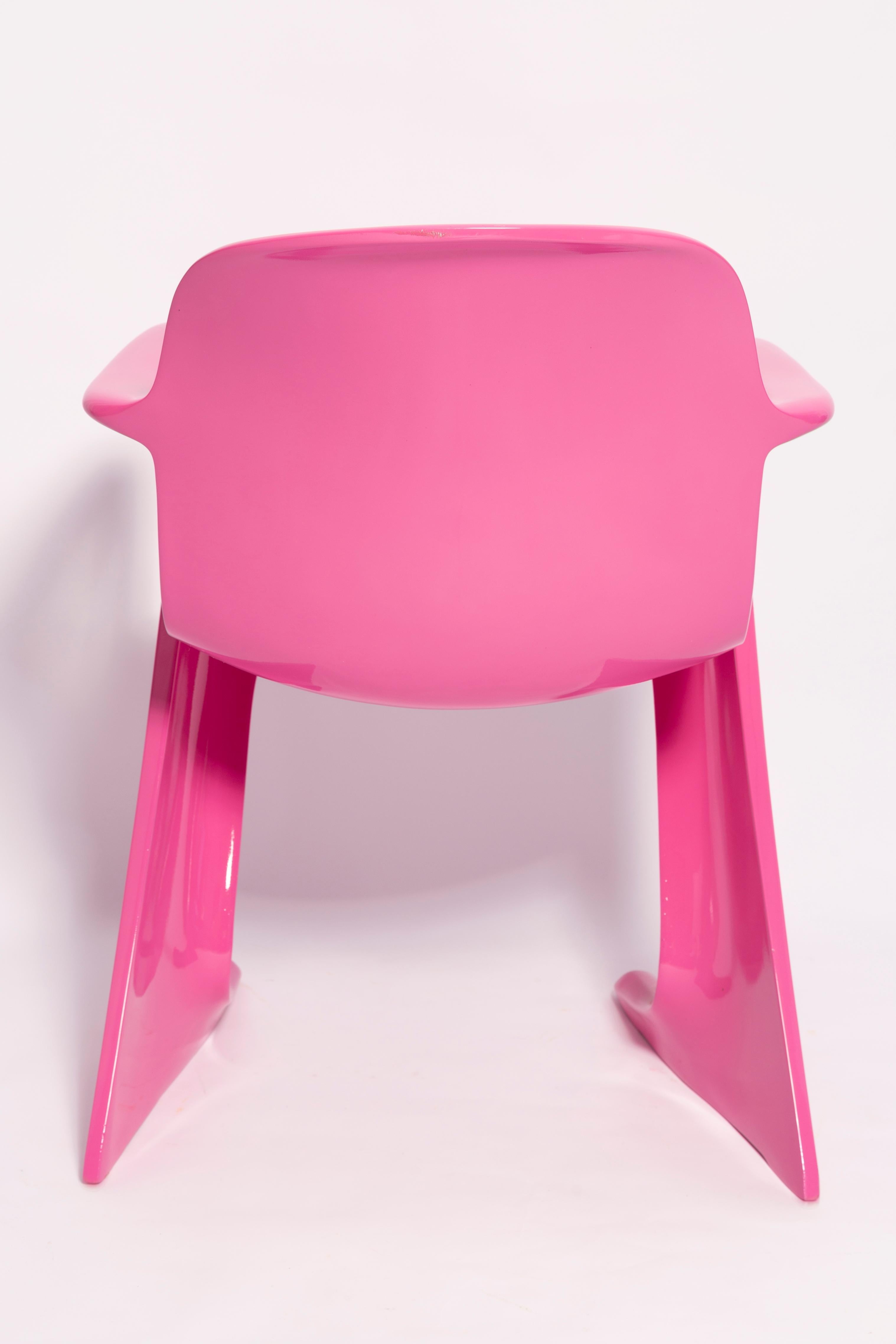 Fiberglass Mid Century Pink Kangaroo Chair Designed by Ernst Moeckl, Germany, 1968 For Sale