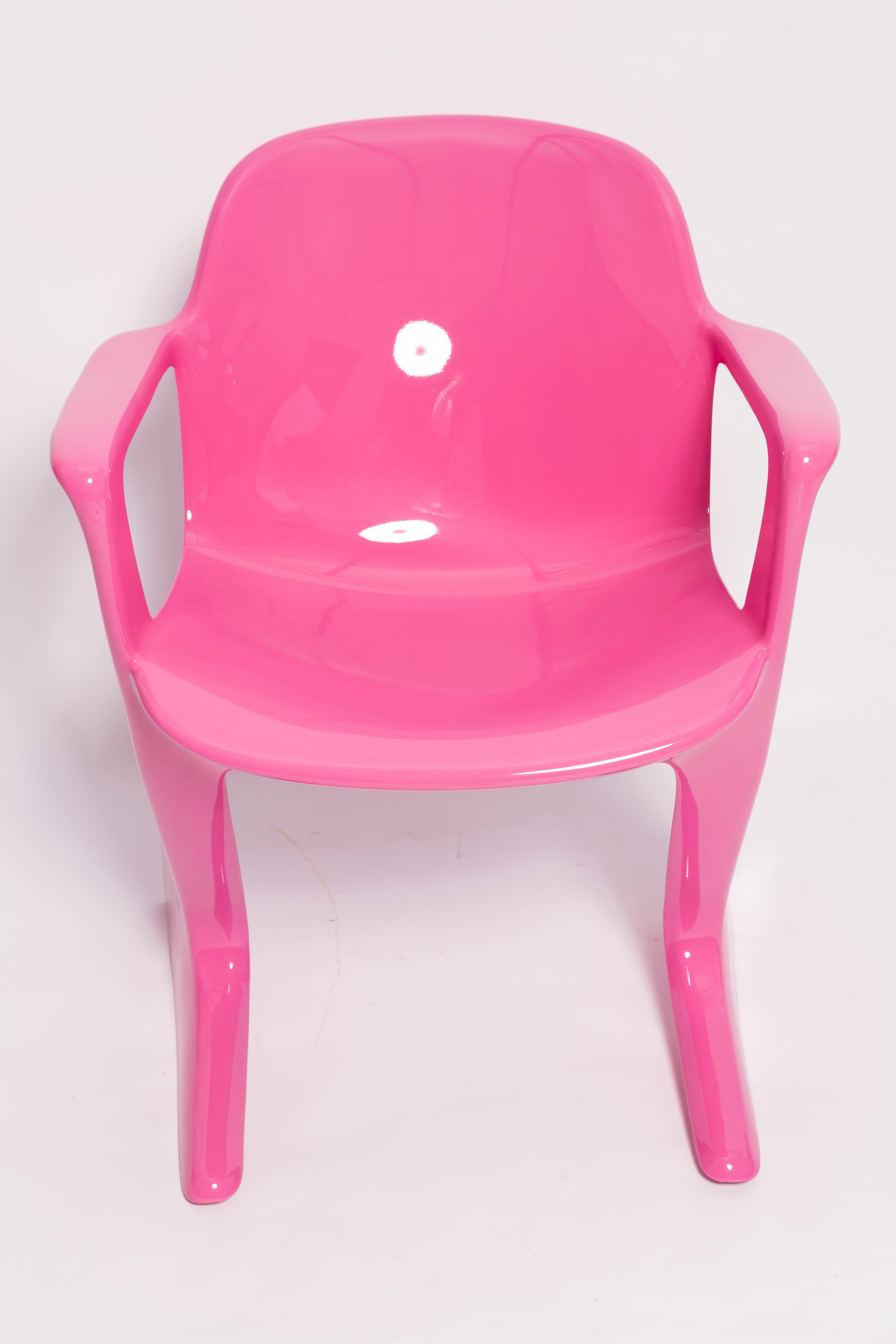 Mid Century Pink Kangaroo Chair Designed by Ernst Moeckl, Germany, 1968 For Sale 1