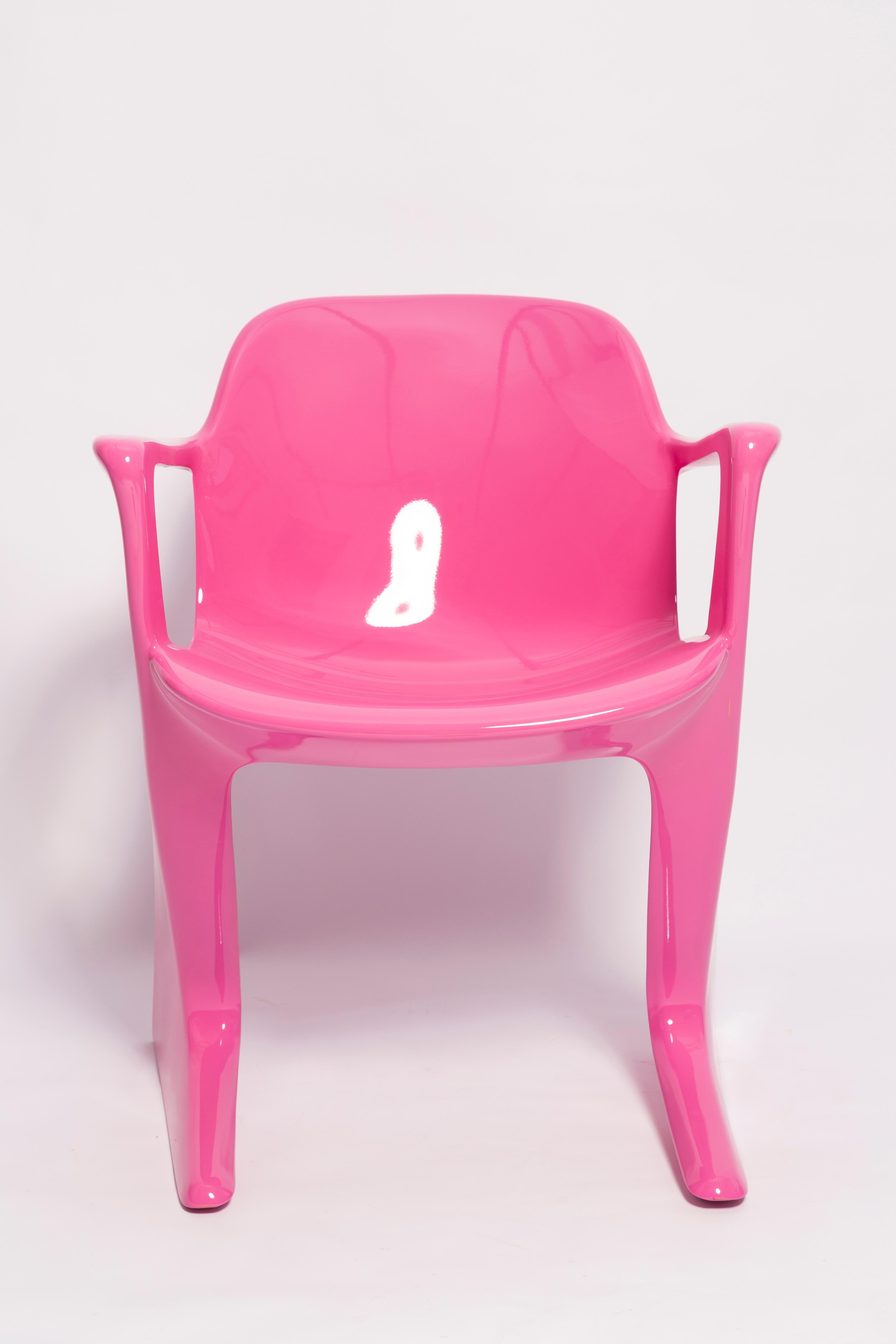 Mid Century Pink Kangaroo Chair Designed by Ernst Moeckl, Germany, 1968 For Sale 2
