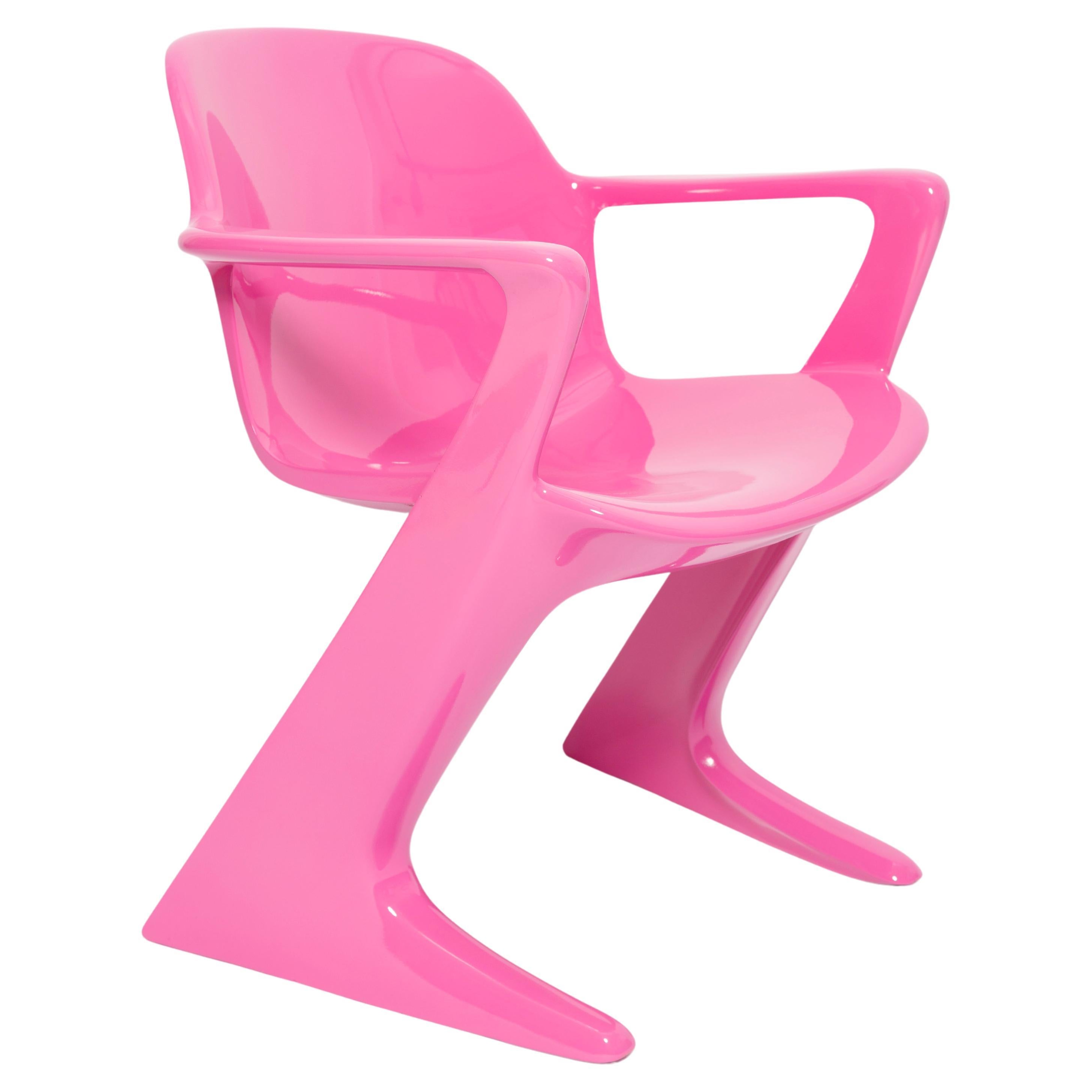 Mid Century Pink Kangaroo Chair Designed by Ernst Moeckl, Germany, 1968 For Sale