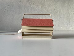 Mid-century Pink Metal Table Lamp with Handle, 1950s, Germany