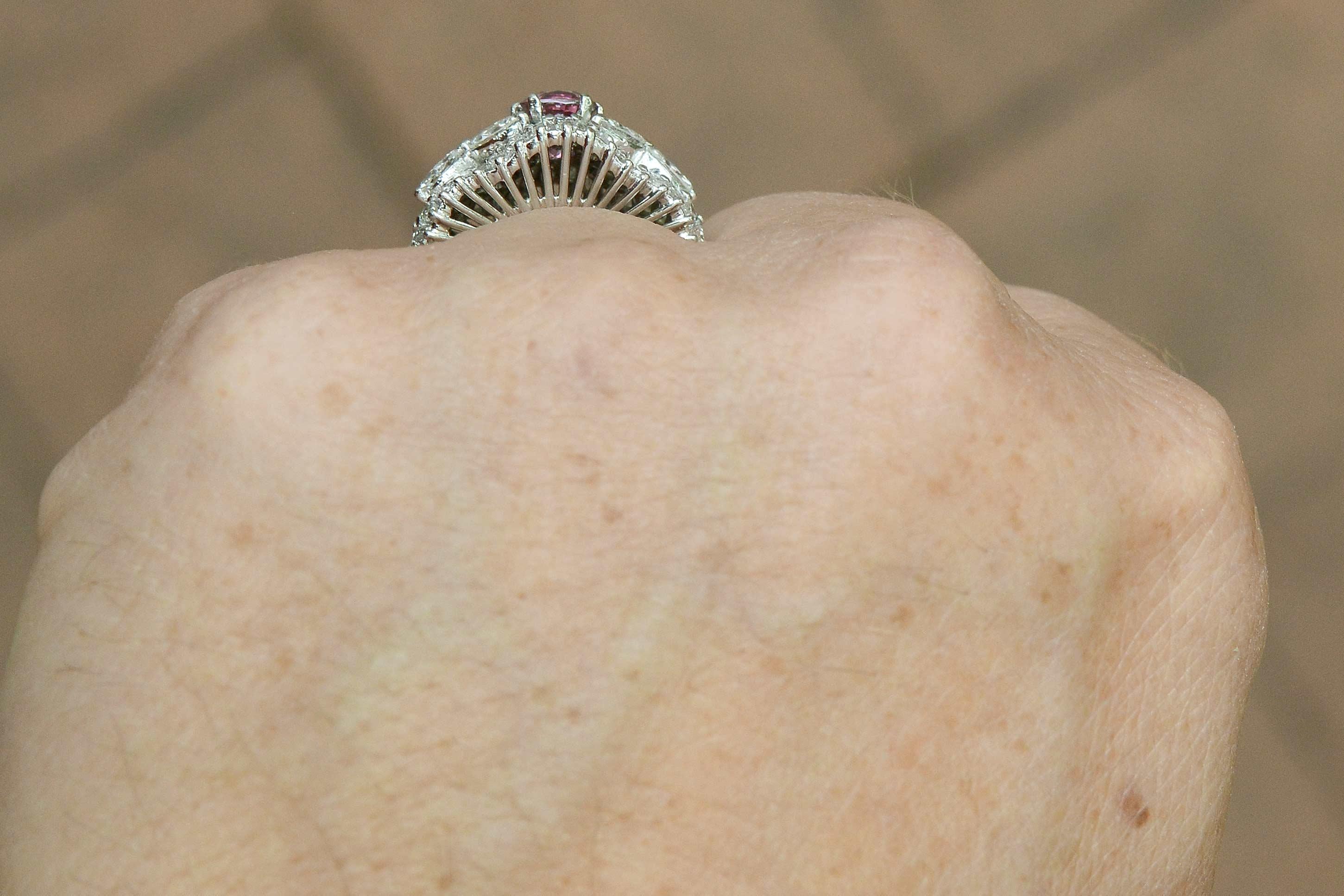 pink gemstone engagement rings