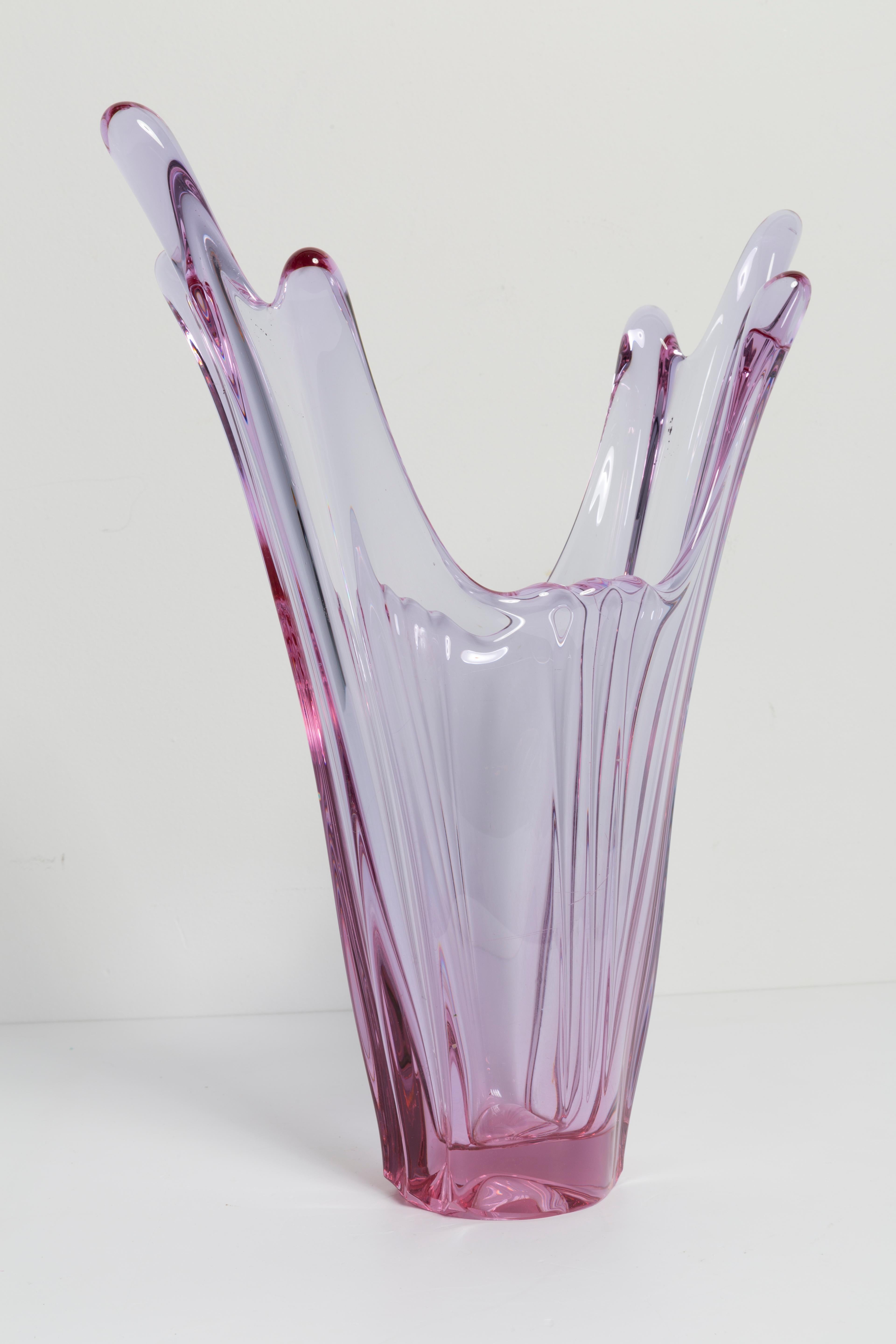 Mid-Century Modern Mid Century Pink Vase, Poland, 1960s For Sale