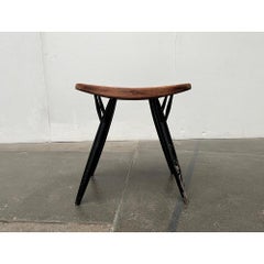 Mid-Century Pirkka Stool by Ilmari Tapiovaara for Laukaan Puu
